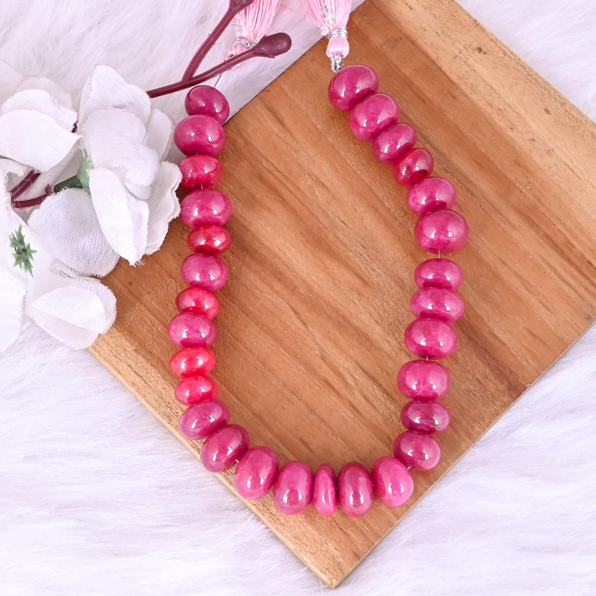 Natural Dyed Agate Loose Gemstone 563 Gram Mix Size Round Briolette Smooth Beads Strand for Jewelry Making 1 Line Strand