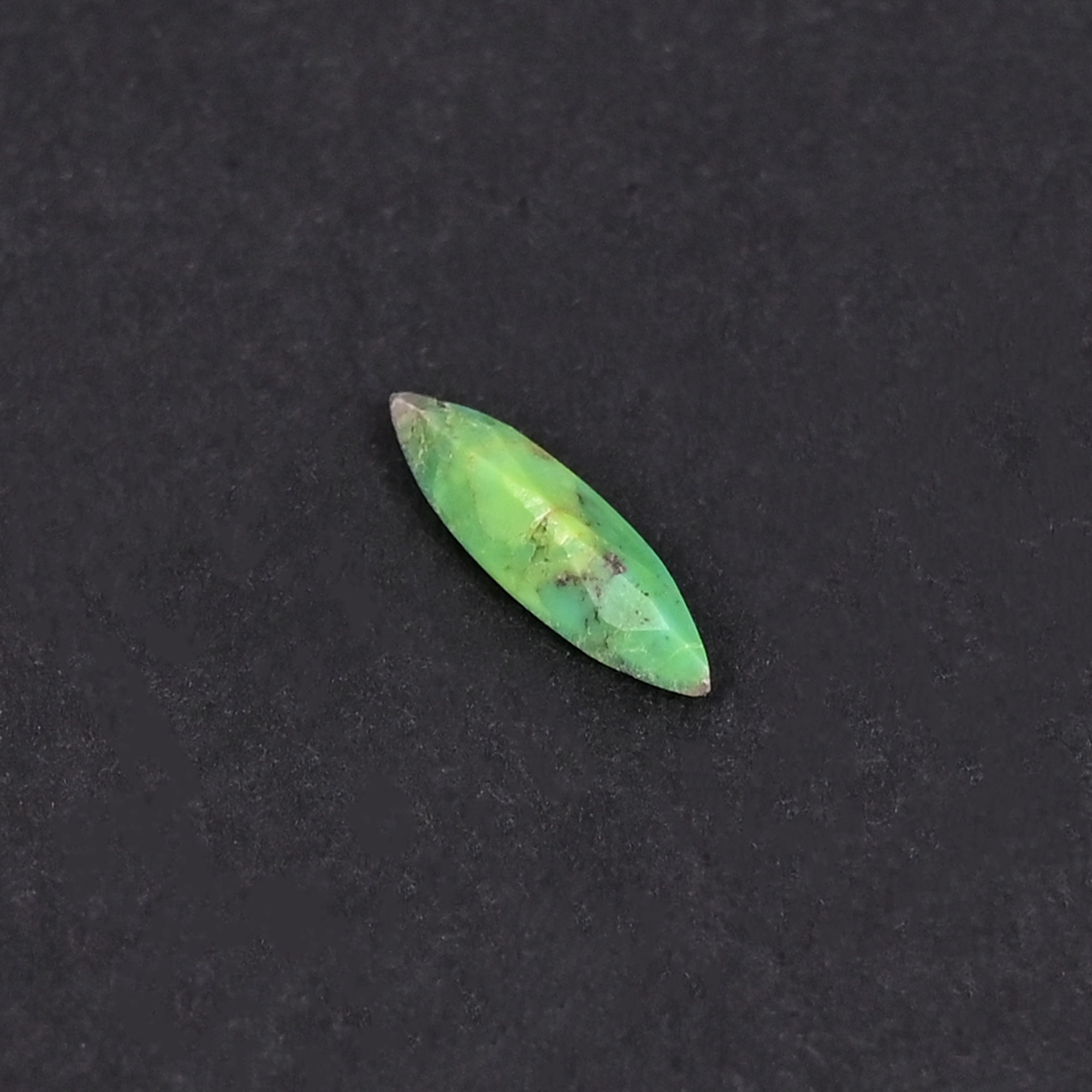 Natural Green Mohave Turquoise Loose Gemstone 03 Carat Marquise 10x3 mm Flat-back Cabochon for Jewelry Making  1 Pcs