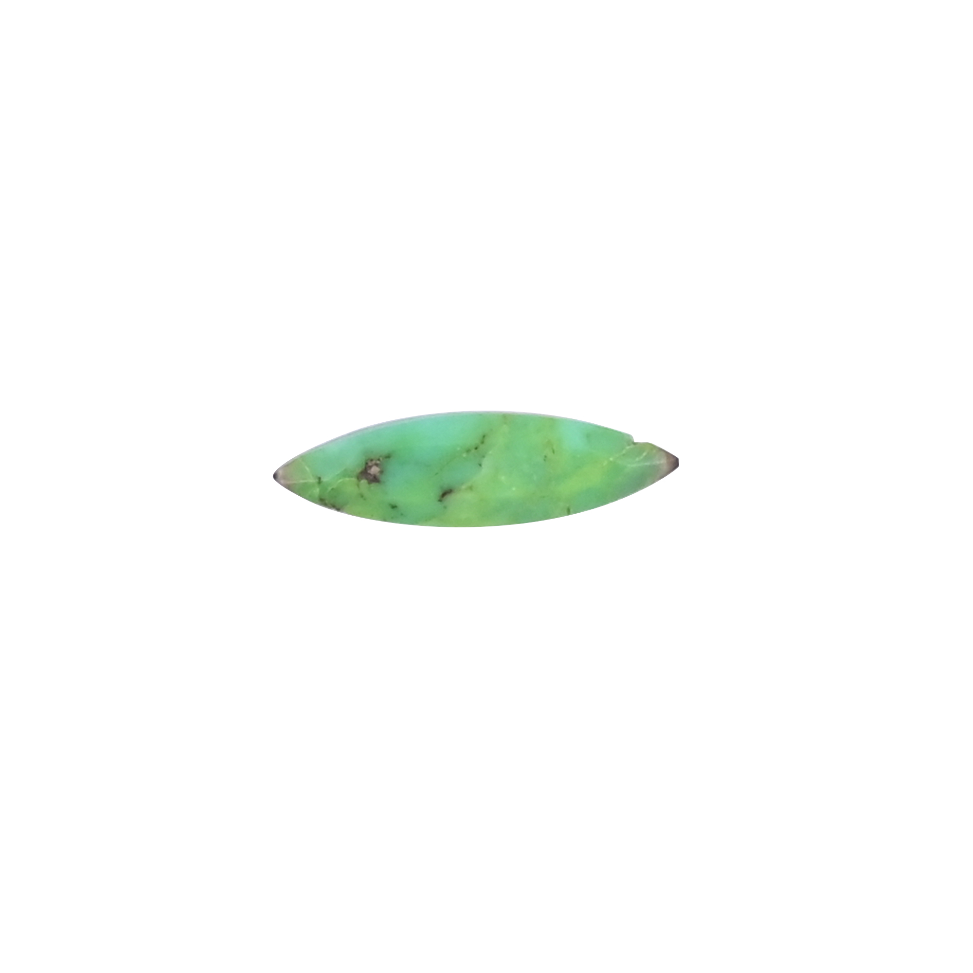 Natural Green Mohave Turquoise Loose Gemstone 03 Carat Marquise 10x3 mm Flat-back Cabochon for Jewelry Making  1 Pcs