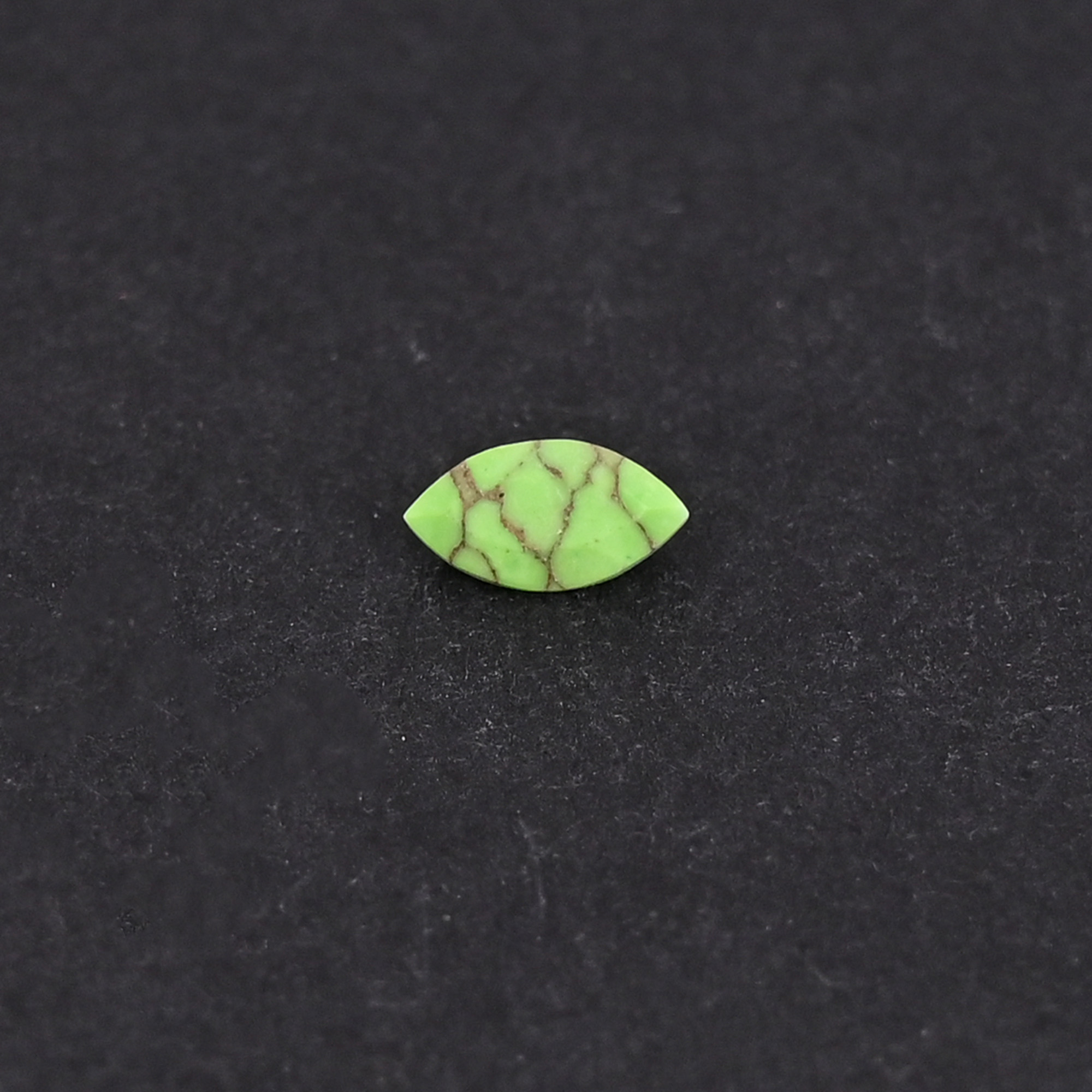 Natural Green Mohave Loose Gemstone 02 Carat Marquise 6x3 mm Flat-back Cabochon for Jewelry Making  1 Pcs
