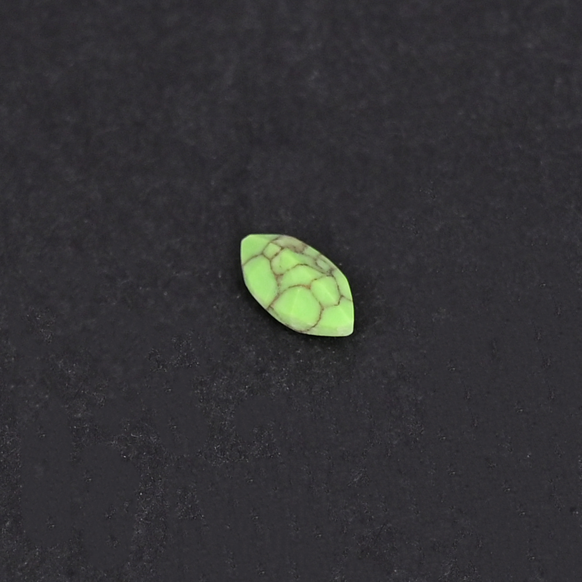 Natural Green Mohave Loose Gemstone 02 Carat Marquise 6x3 mm Flat-back Cabochon for Jewelry Making  1 Pcs