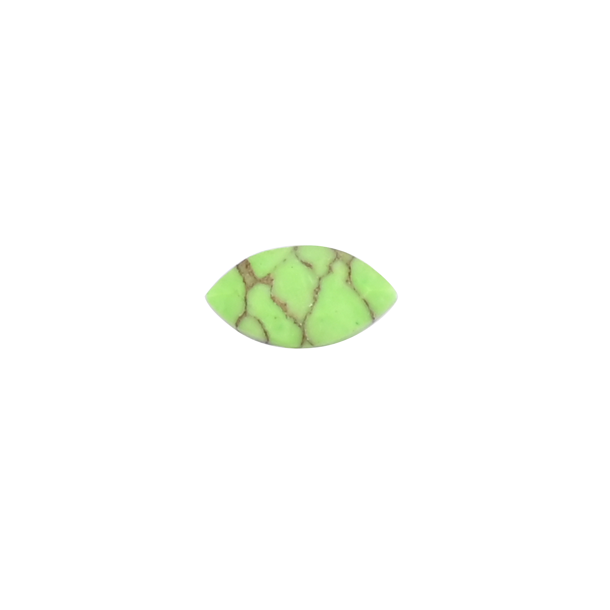 Natural Green Mohave Loose Gemstone 02 Carat Marquise 6x3 mm Flat-back Cabochon for Jewelry Making  1 Pcs