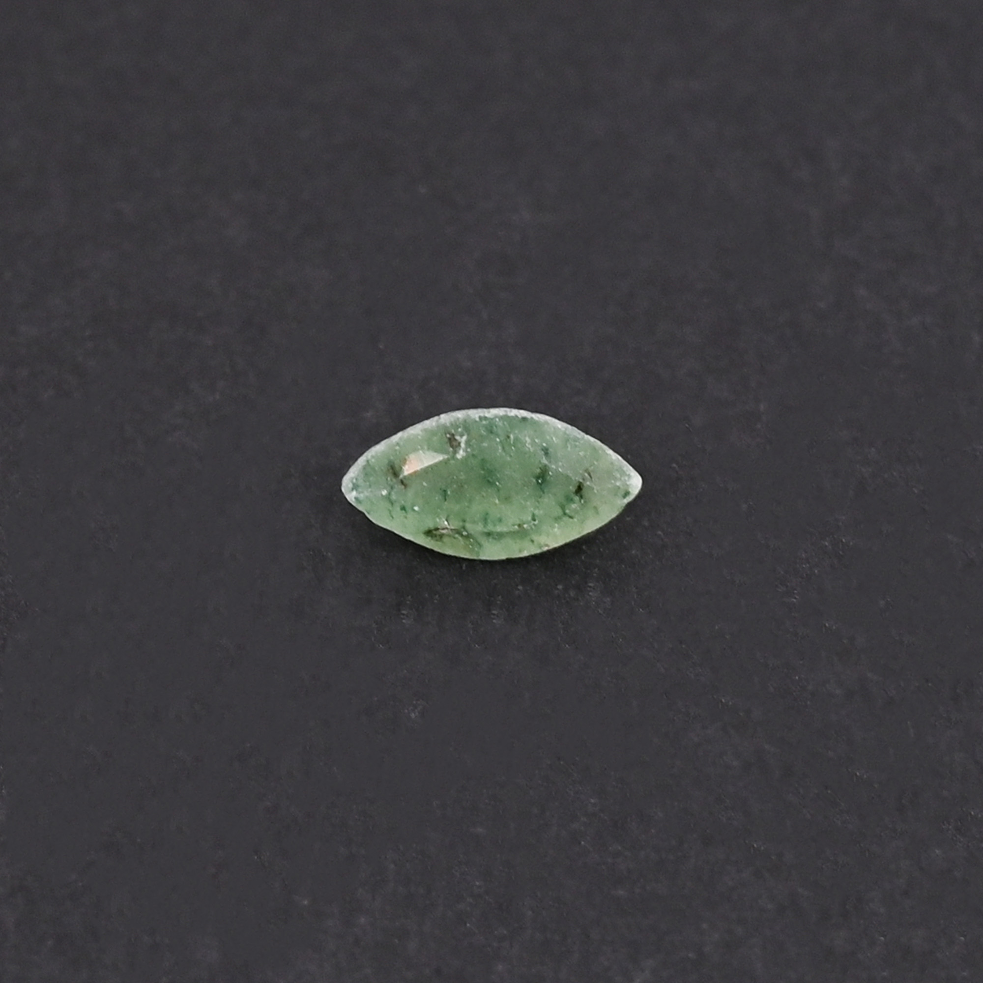 Natural Green Aventurine Loose Gemstone 1 Carat Marquise 10x5 mm Flat-back Cabochon for Jewelry Making 1 Pcs
