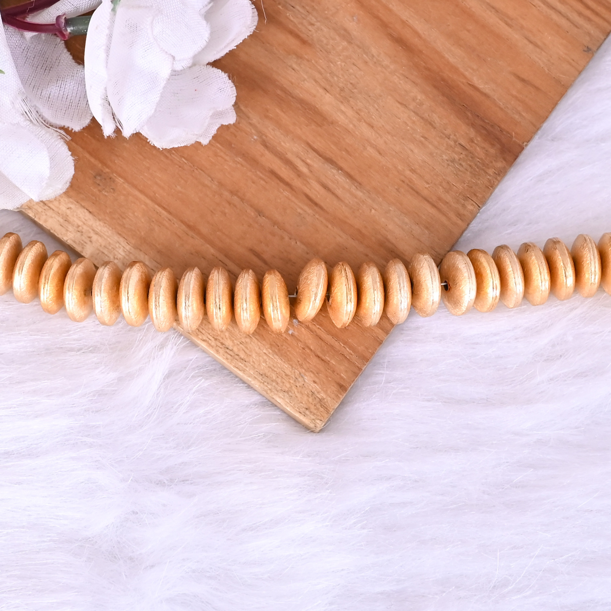 Natural Brass Beads Loose Beads 526 Gram 12x5 mm Round Briolette Smooth Beads Strand for Jewelry Making  1 Line Strand