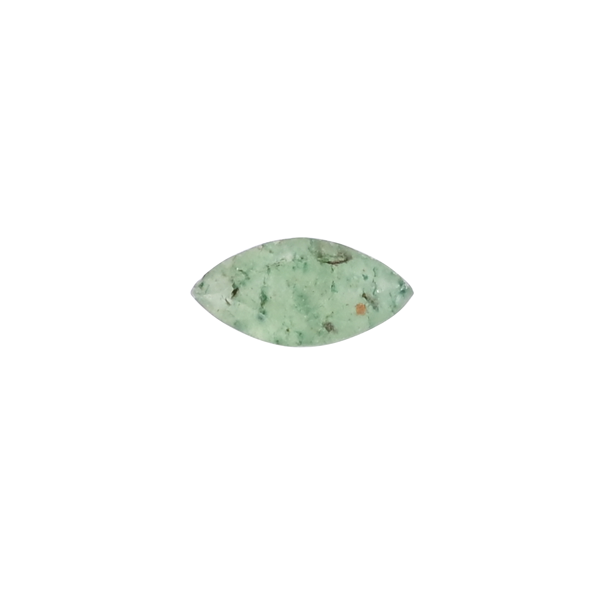 Natural Green Aventurine Loose Gemstone 1 Carat Marquise 10x5 mm Flat-back Cabochon for Jewelry Making 1 Pcs
