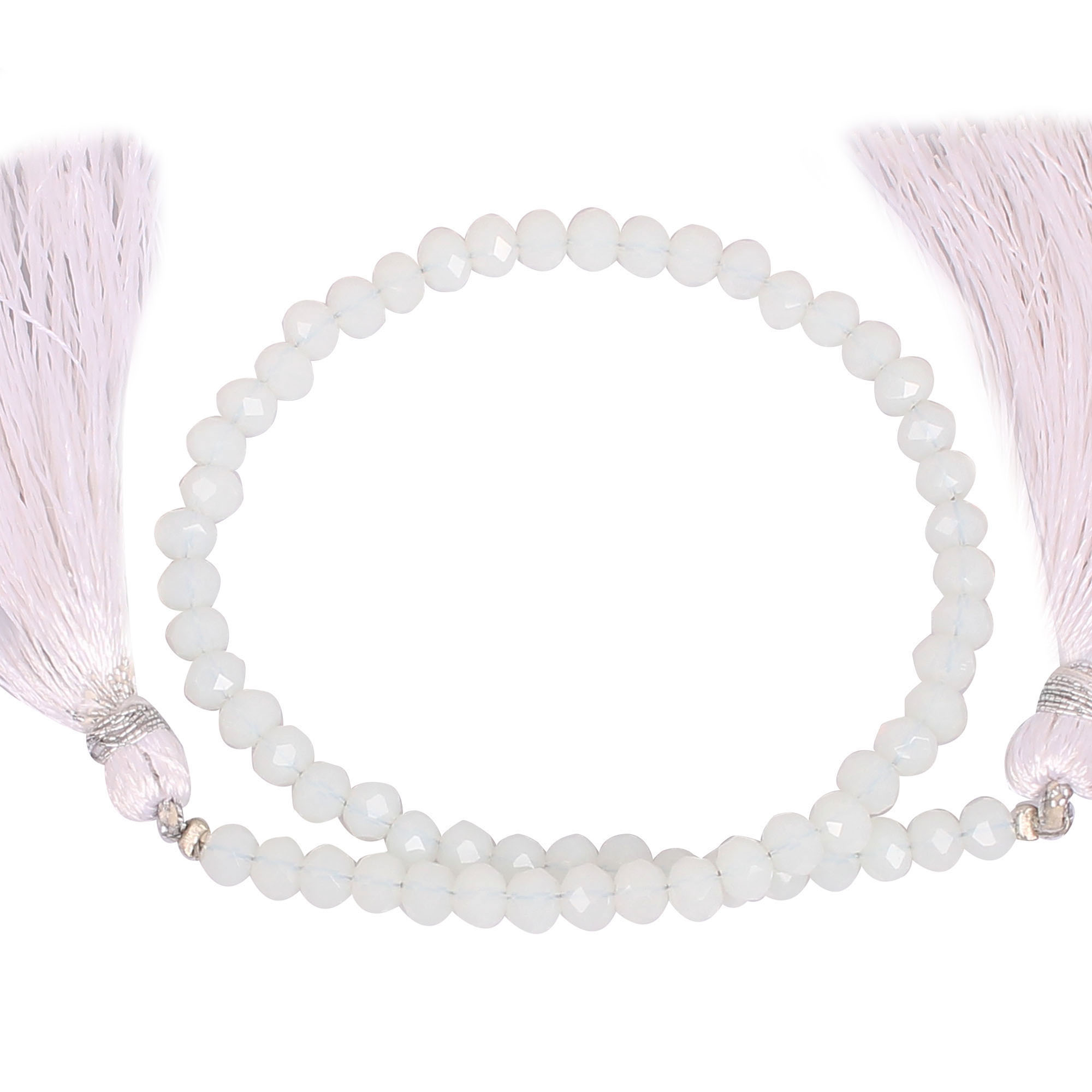 Natural Opalite Loose Gemstone 58 Gram 4x3 mm Round Briolette Faceted Beads Strand for Jewelry Making  1 Line Strand