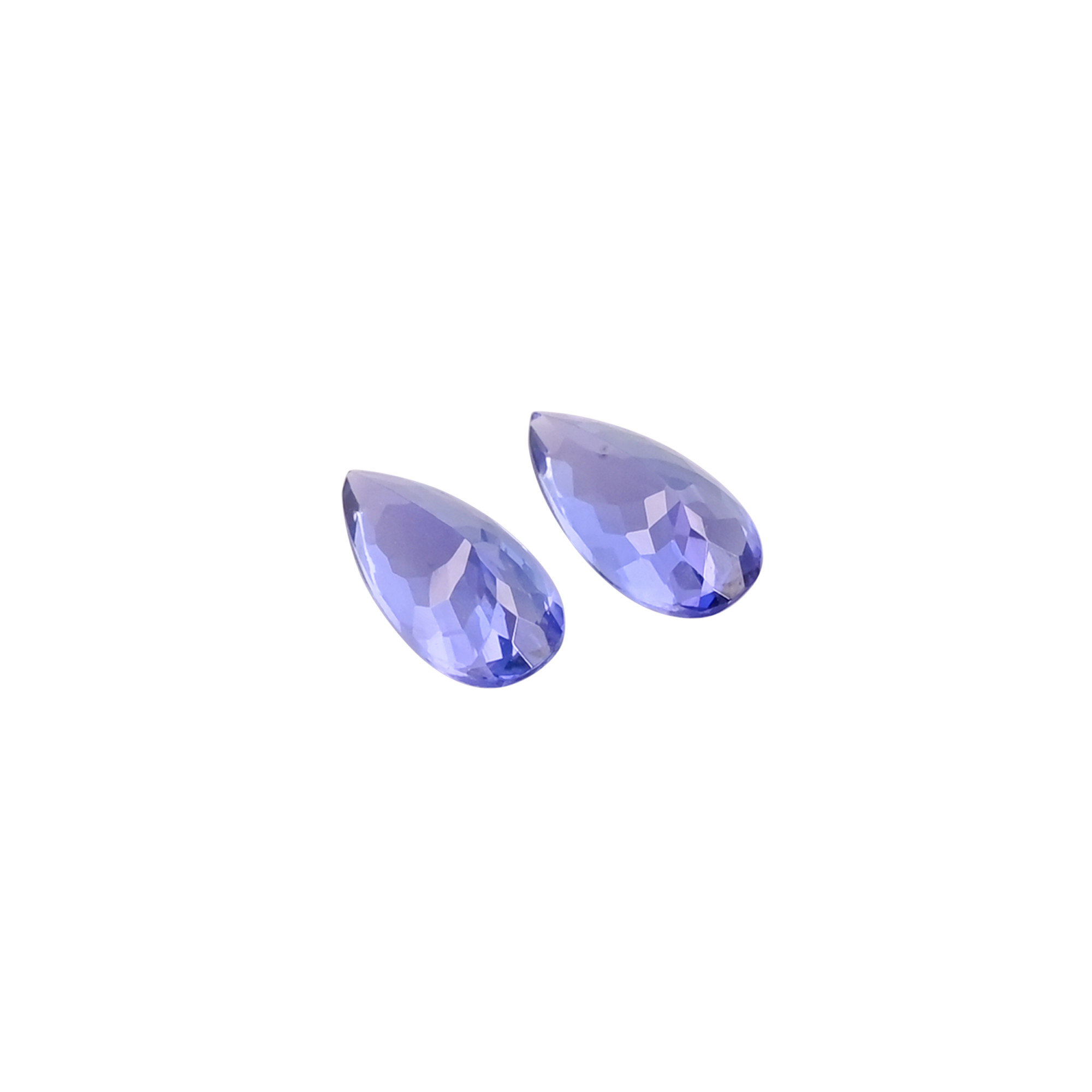 Natural tanzanite 5x10 mm pear cut loose gemstones pair for making earrings