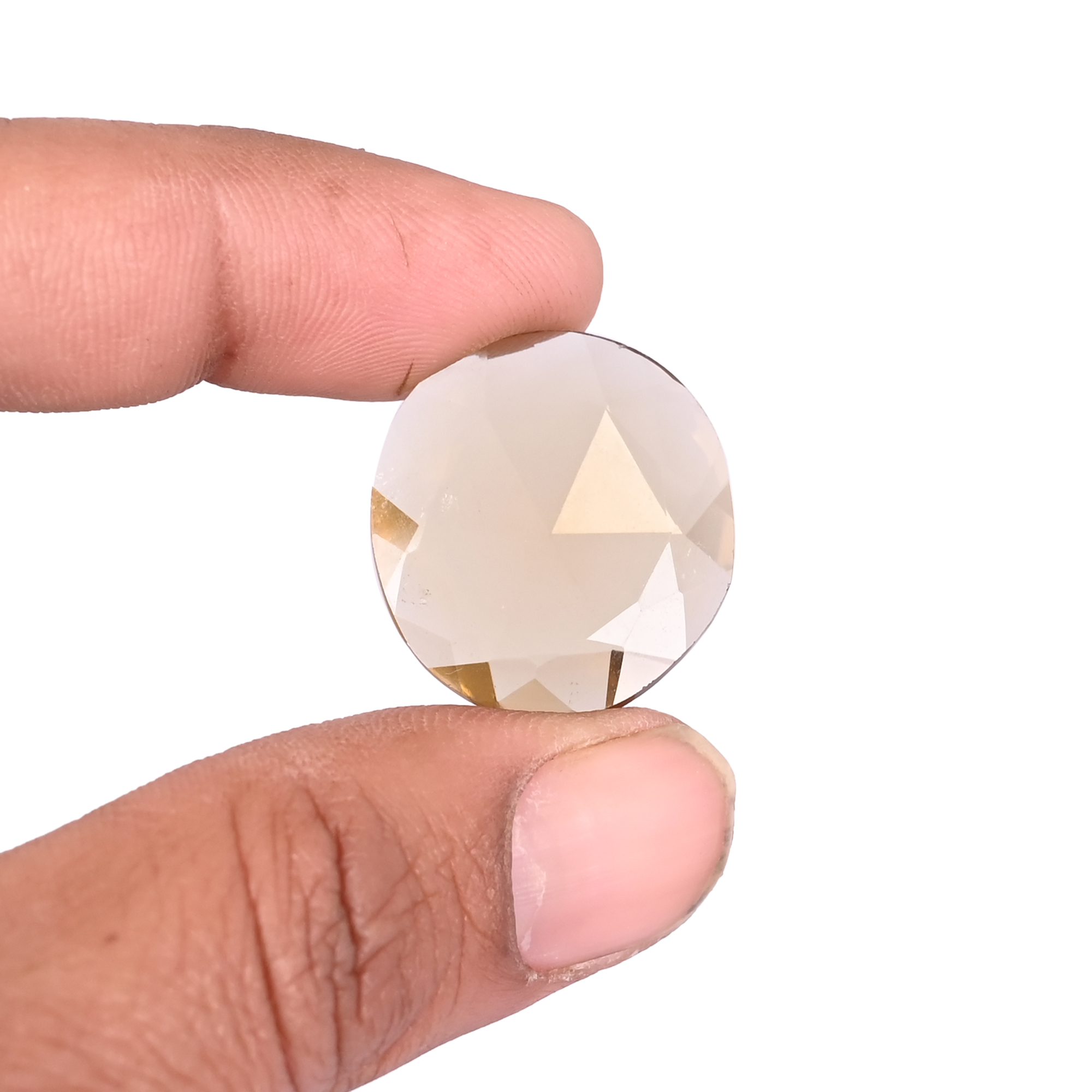 Natural Smoky Quartz Gemstone 24x22mm Rose Cut 2115Cts Best Quality Natural Gemstone for Jewelry