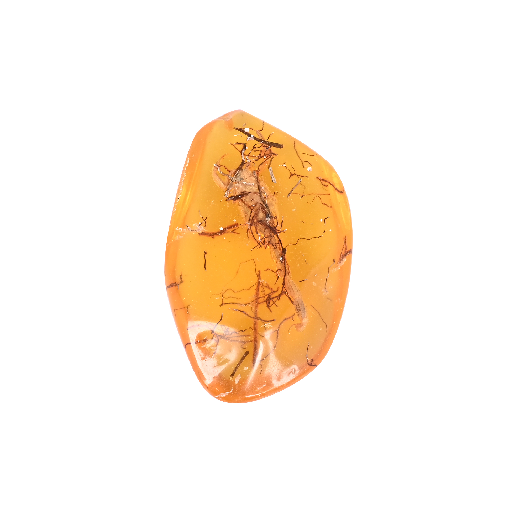 Ishu Gems AA Quality Lab Created Synthetic Amber 63x37mm Uneven Shape Gemstone 10815g Natural Treatments Customizable Womens