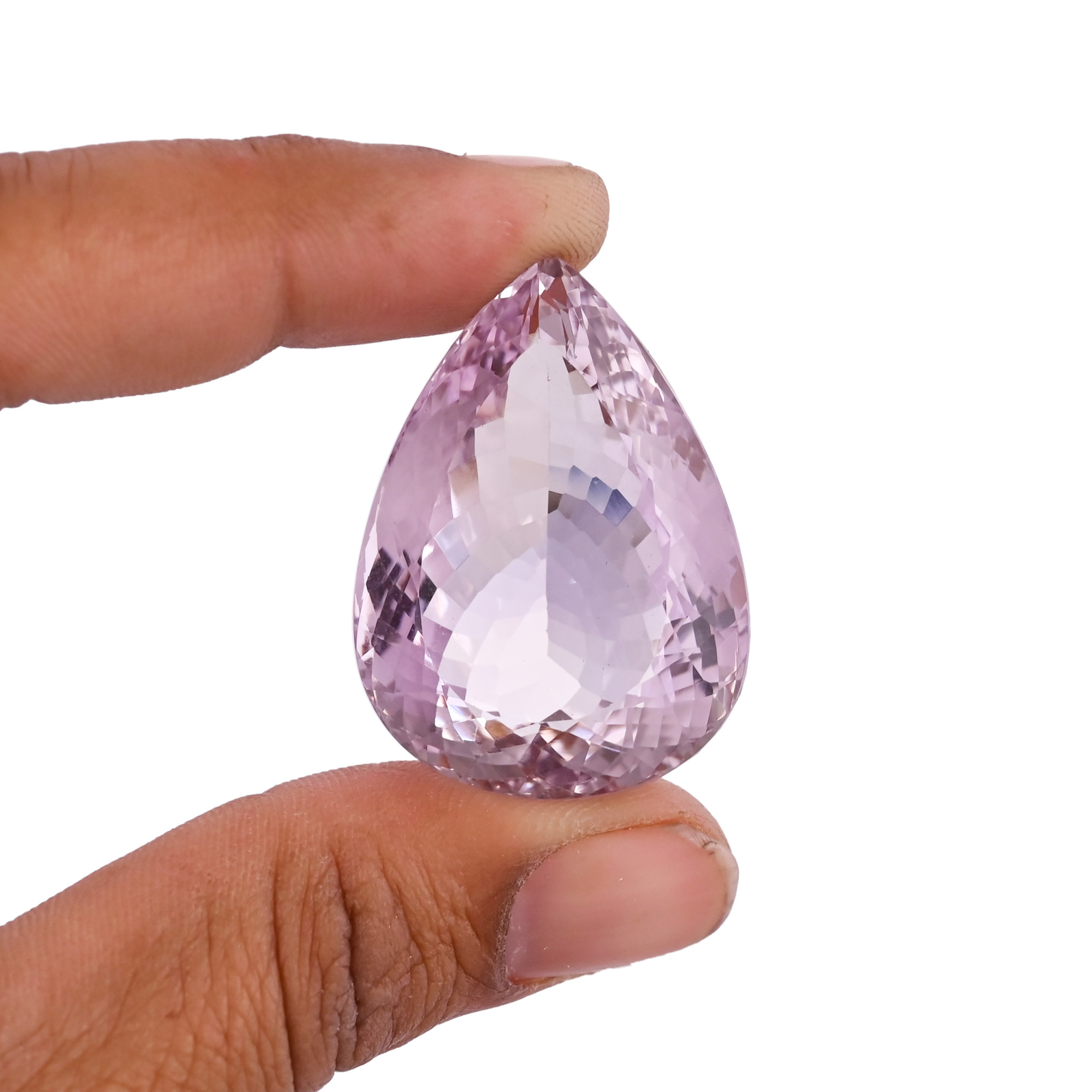 Natural Pink Amethyst 37X27MM Pear Normal Cut 11375Cts 1 Piece Gemstone For Making Jewelry
