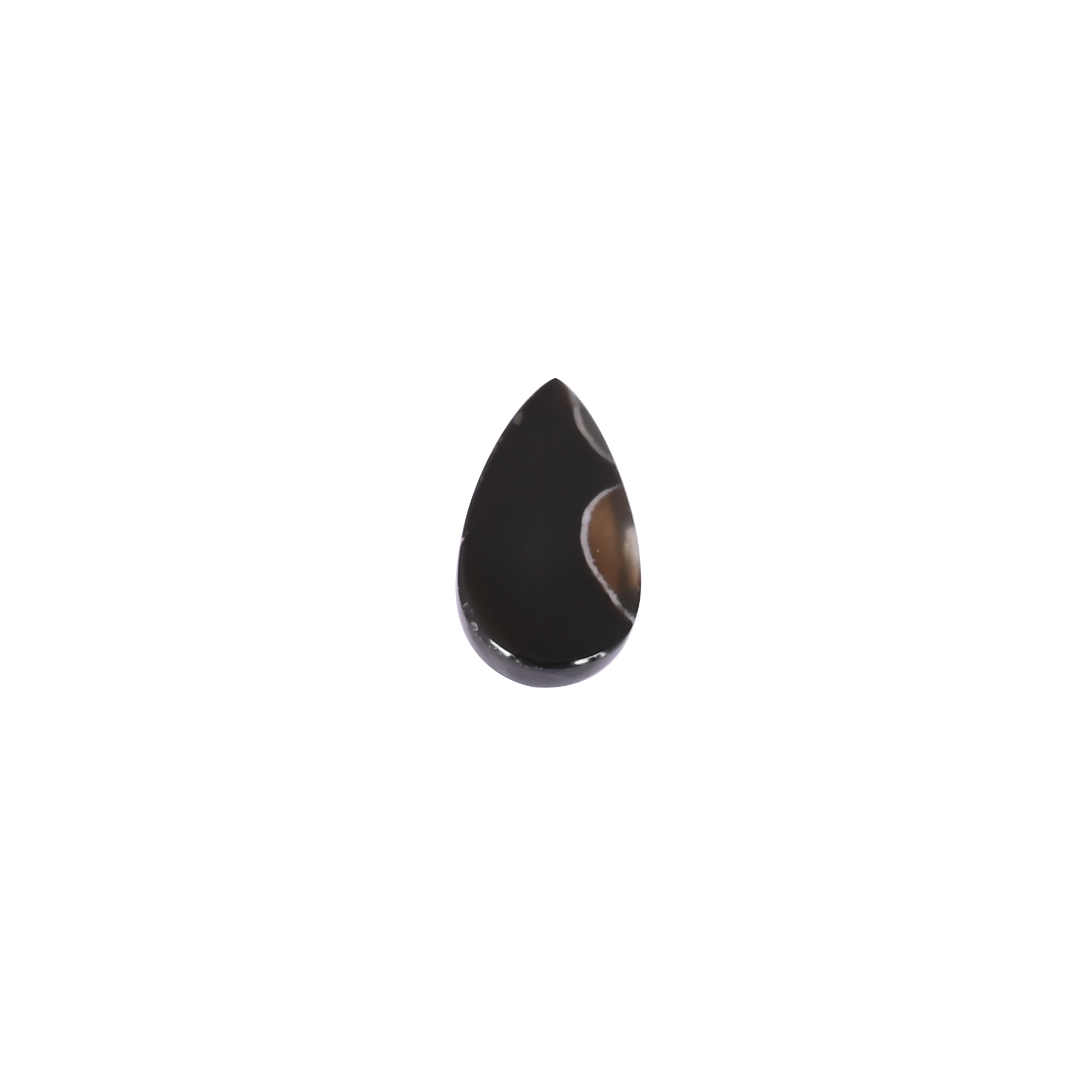 Natural Black Sardonyx Pear Shape Cabochon Gemstone 19x11mm High Quality Loose Gemstone for Jewelry Making