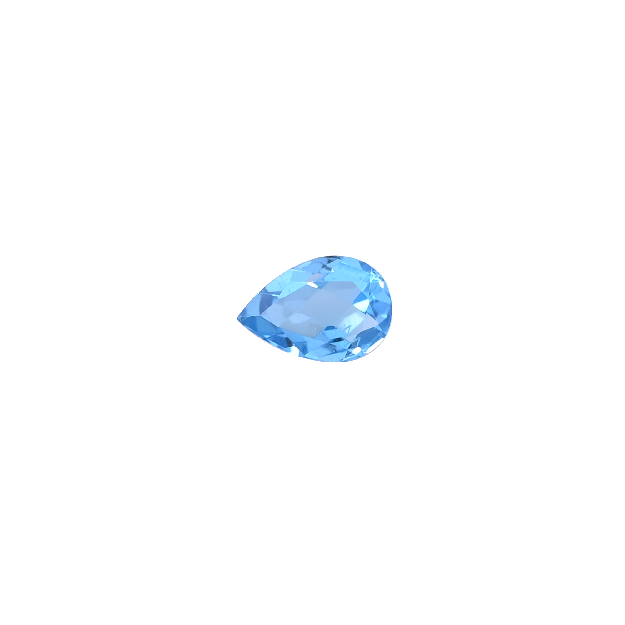 Natural Blue Topaz Pear Cut Faceted Gemstone 10x4mm 285 Carat Premium Loose Stone Custom Orders Acceptable for Jewelry Making