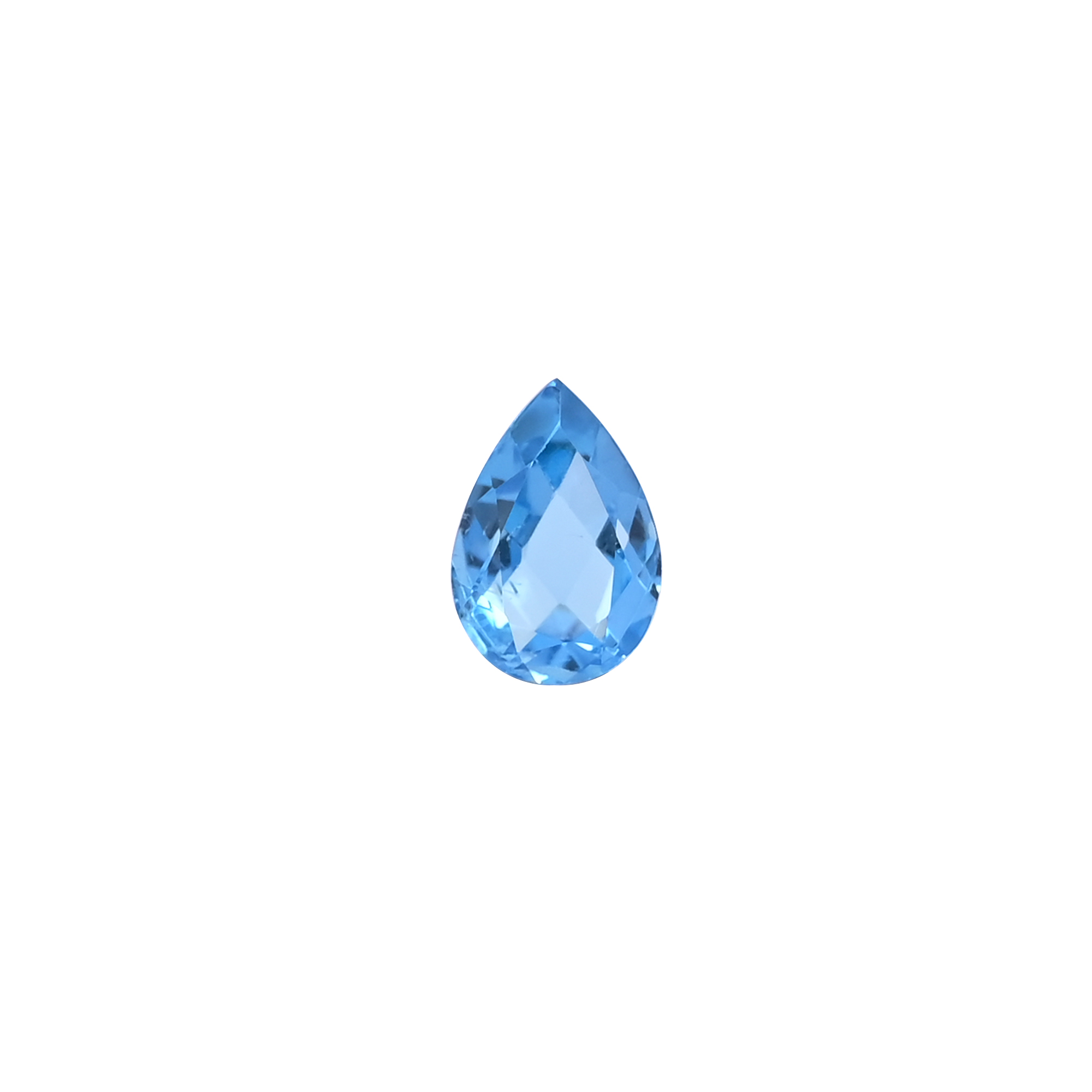 Natural Blue Topaz Pear Cut Faceted Gemstone 10x4mm 285 Carat Premium Loose Stone Custom Orders Acceptable for Jewelry Making