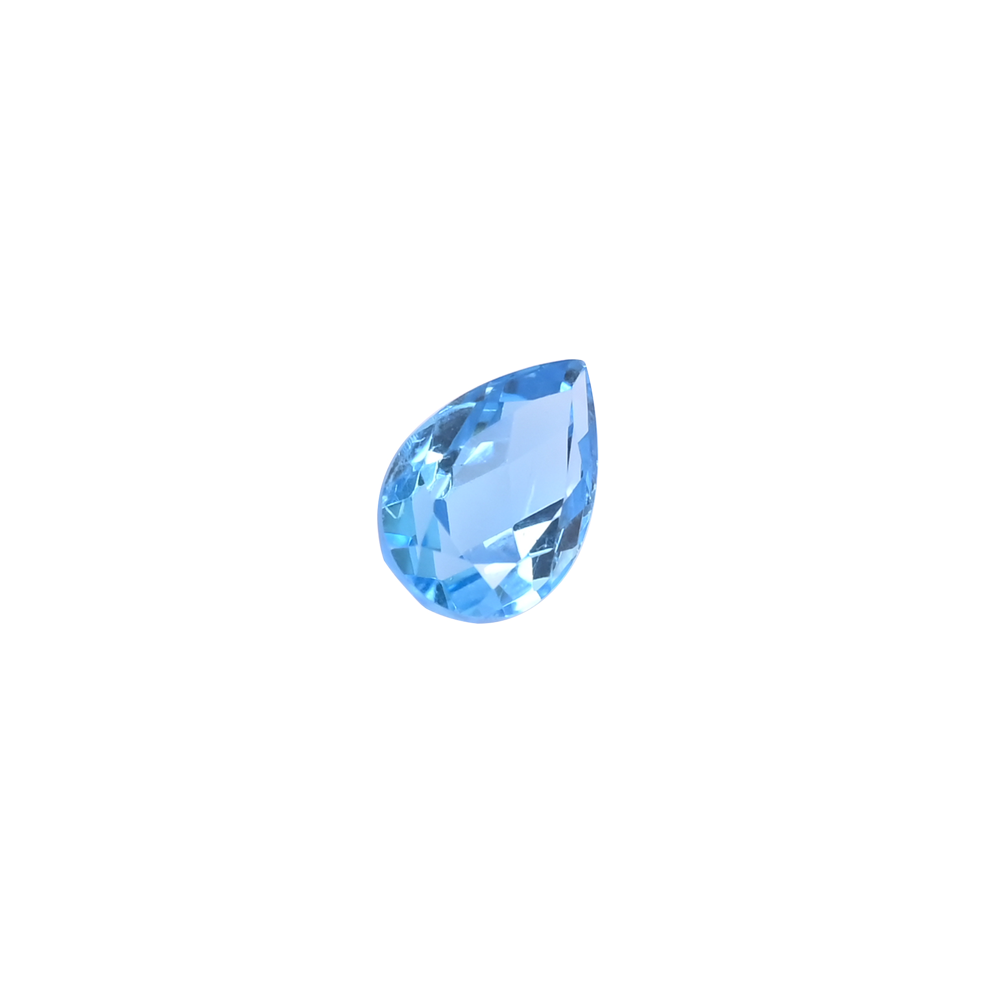 Natural Blue Topaz Pear Cut Faceted Gemstone 10x4mm 285 Carat Premium Loose Stone Custom Orders Acceptable for Jewelry Making