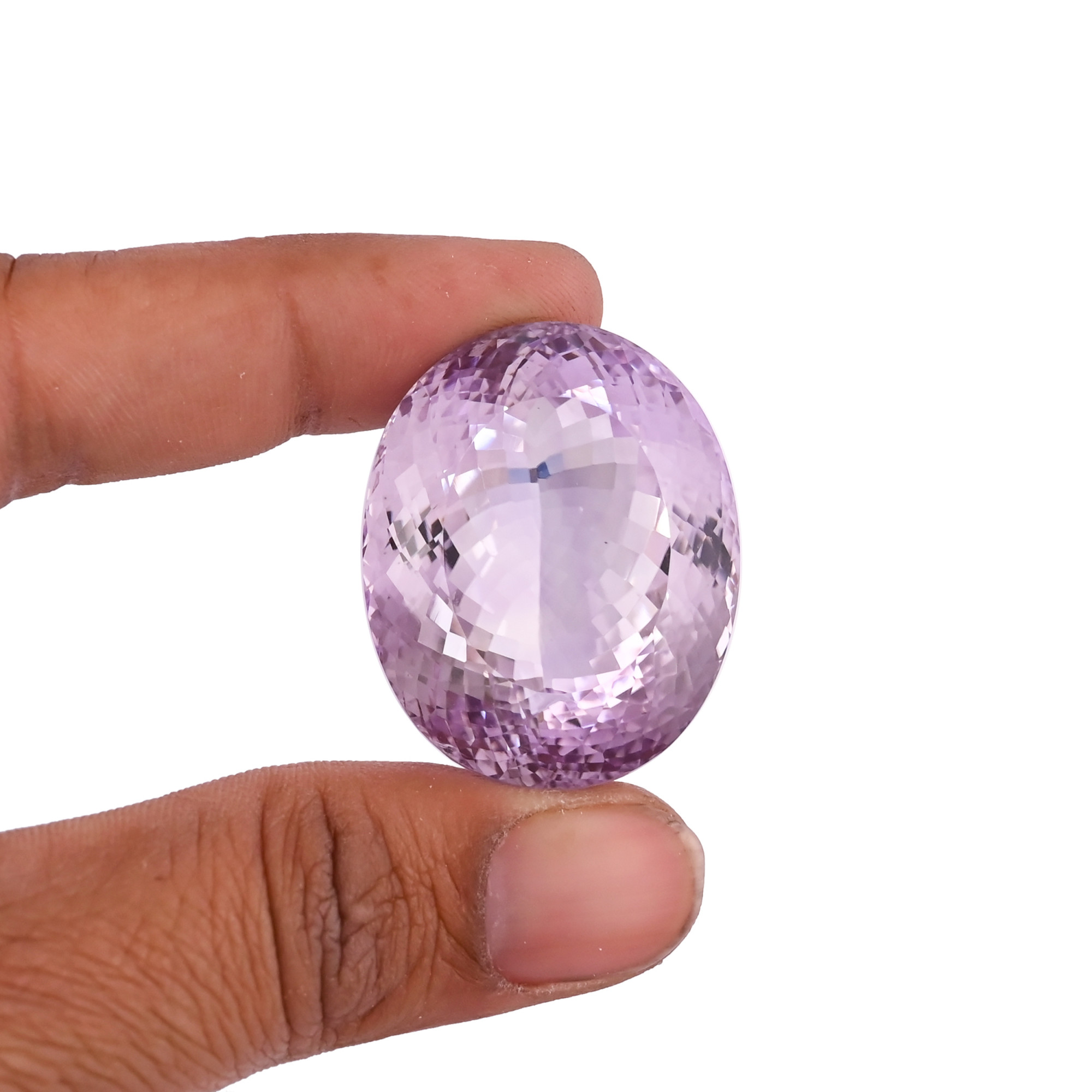 Natural Pink Amethyst 35X28MM Oval Normal Cut 12440Cts 1 Piece Gemstone For Making Jewelry