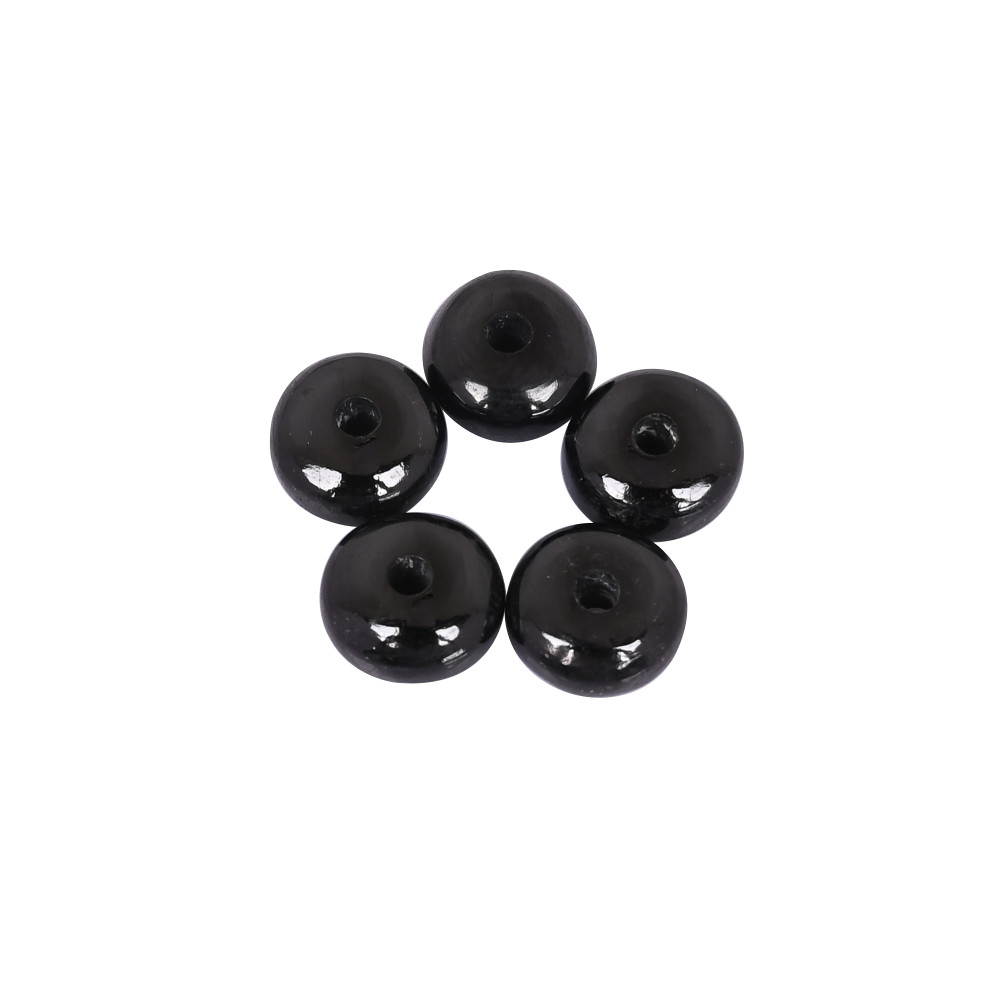 Image of Natural Hypersthene Polished Roundel Gemstone Beads 14x8x3mm 15.55 Carat for Jewelry Making