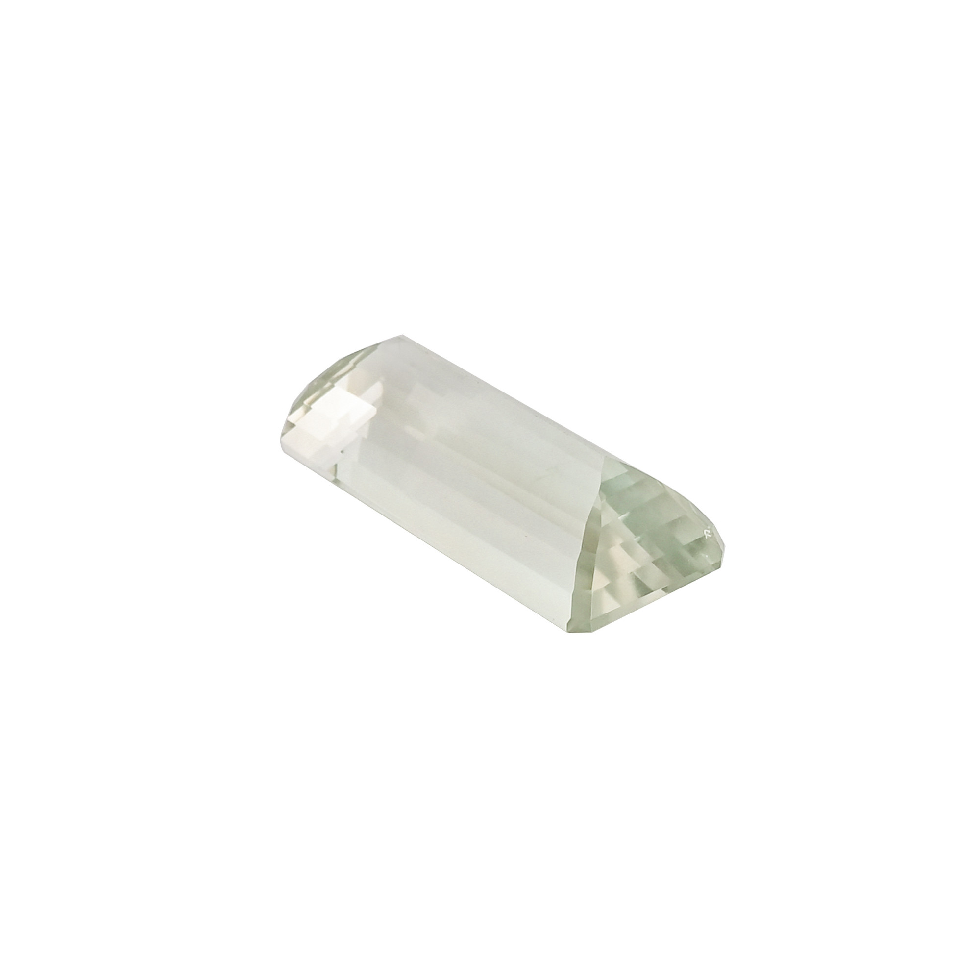 Natural Green Amethyst 36X15MM Baguette Normal Cut 5740Cts 1Piece Gemstone For Making Jewelry