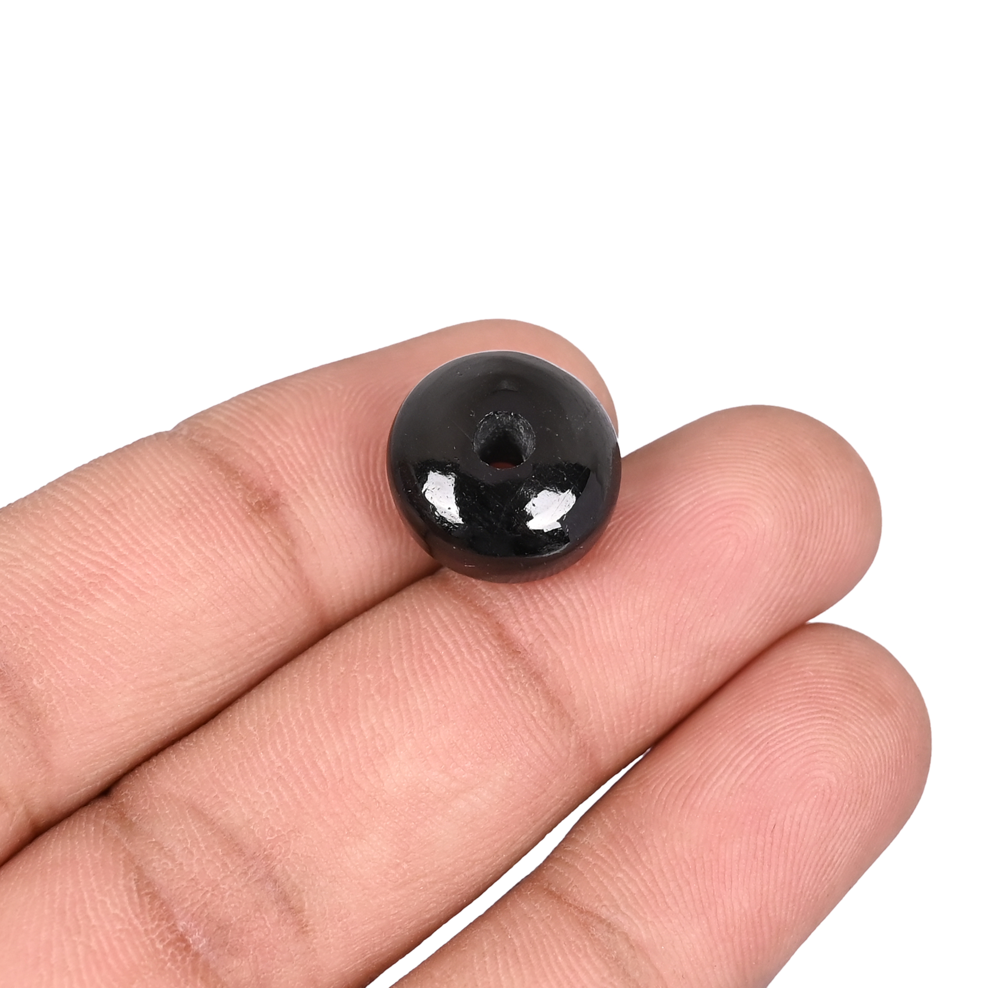 Natural Hypersthene Polished Roundel Gemstone Beads 14x8x3mm 1555 Carat for Jewelry Making