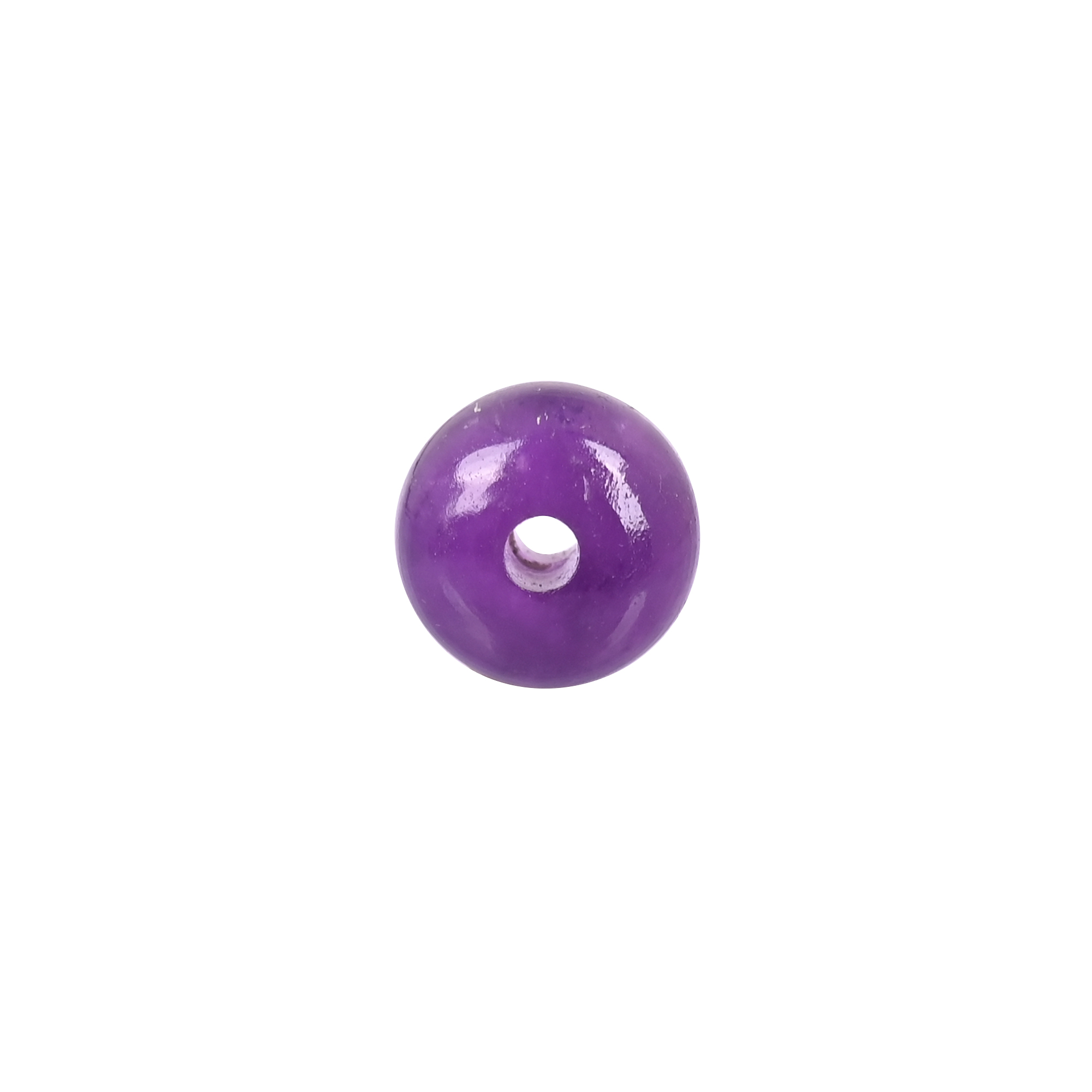 Natural Purple Amethyst Beads Polished Roundel Gemstone Beads for Jewelry Making