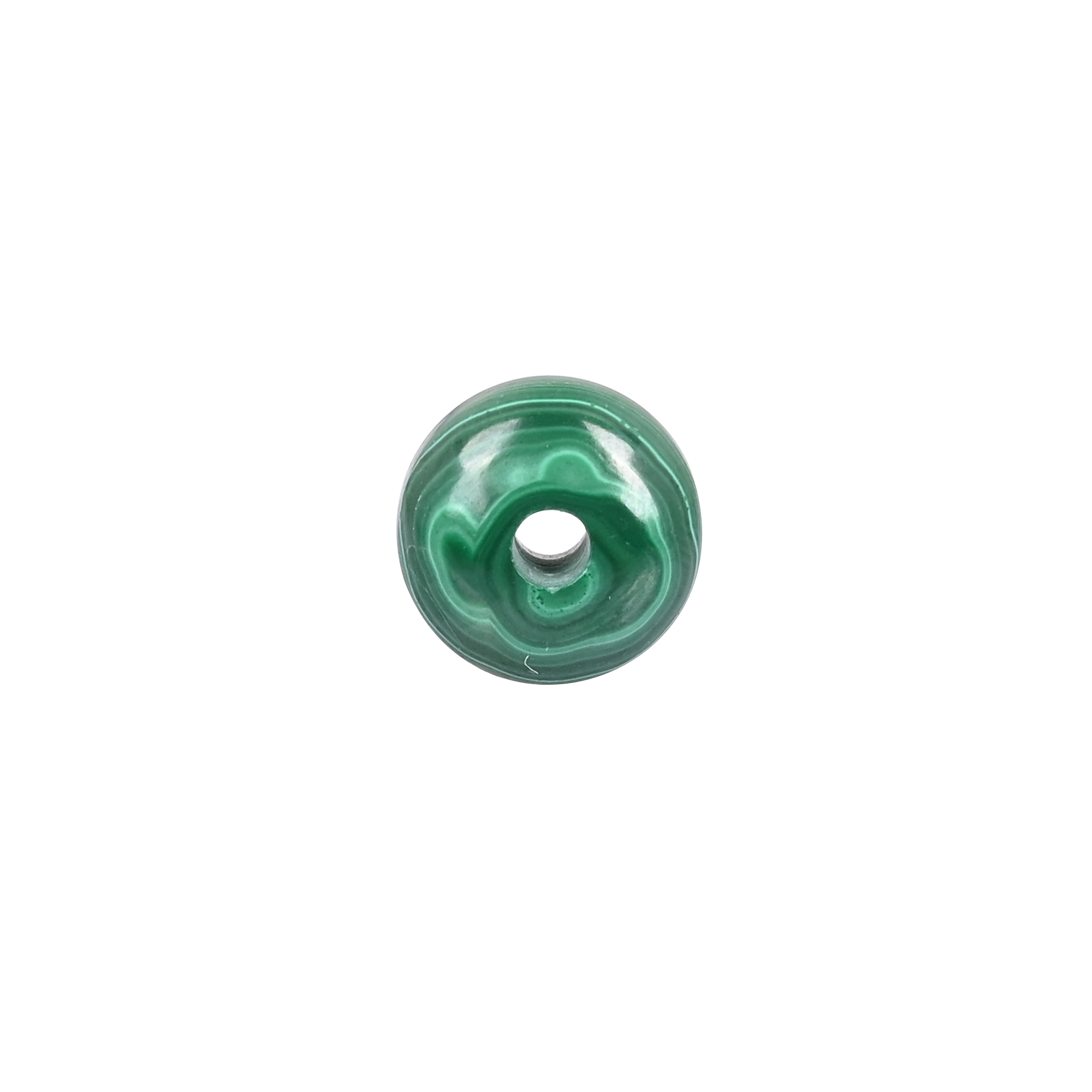 Natural Malachite Roundel Beads Premium Polished Loose Gemstone 14x8x3mm 1765 Carat with Hole Diameter for Jewelry Making