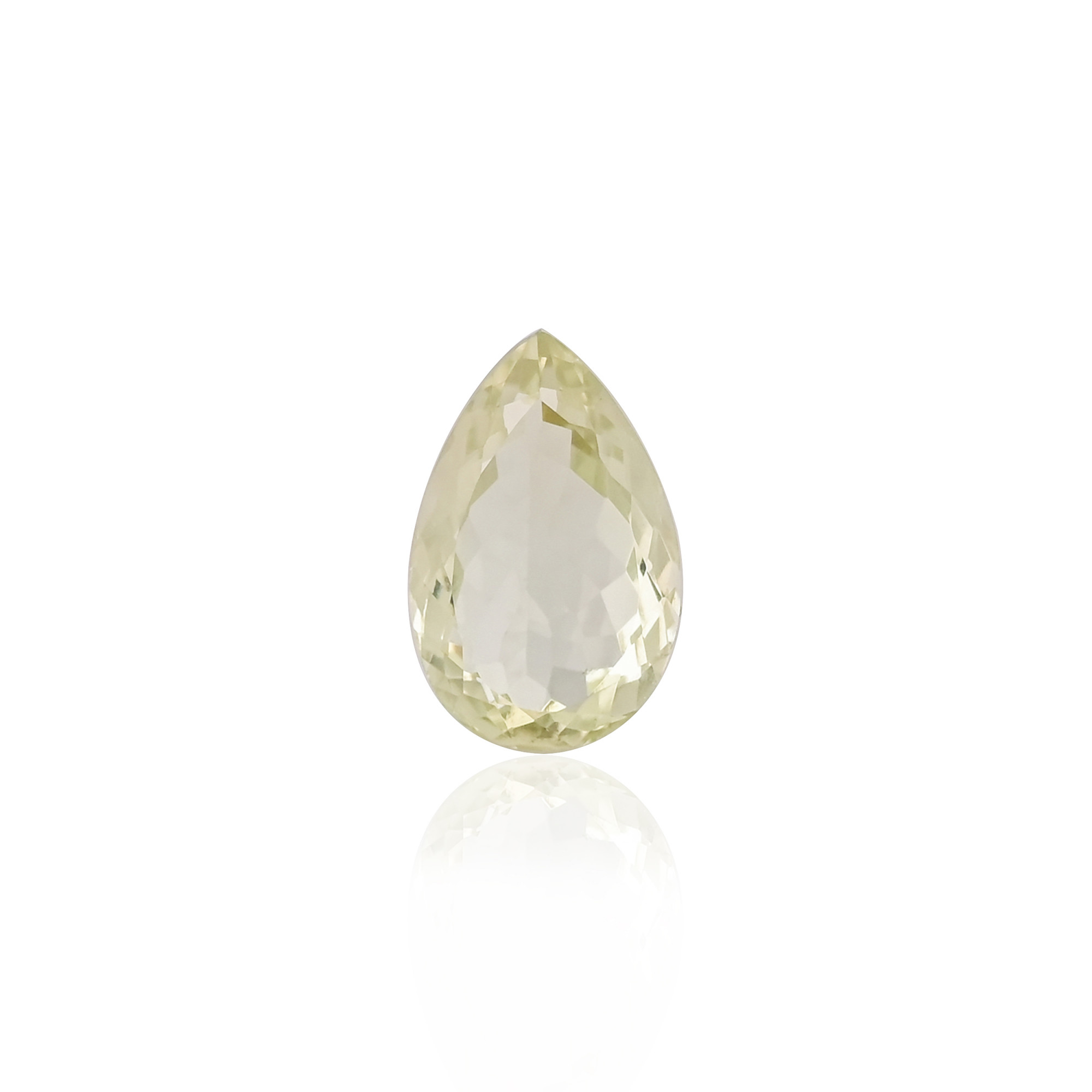 Natural Green Amethyst 22X14MM Pear Normal Cut 1945Cts 1Piece Gemstone For Making Jewelry