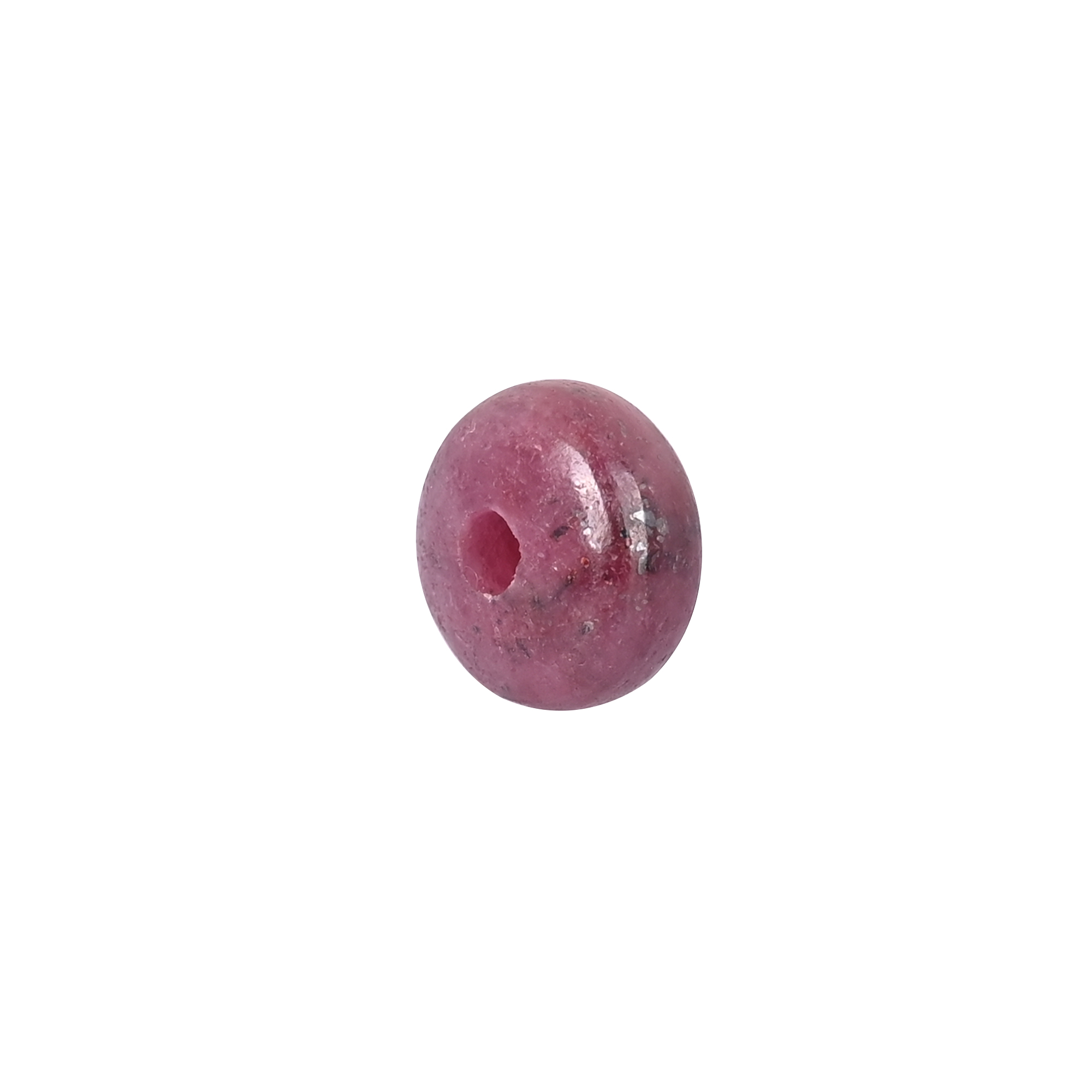Natural Ruby Corundum Beads Polished Roundel Gemstone Beads for Jewelry Making