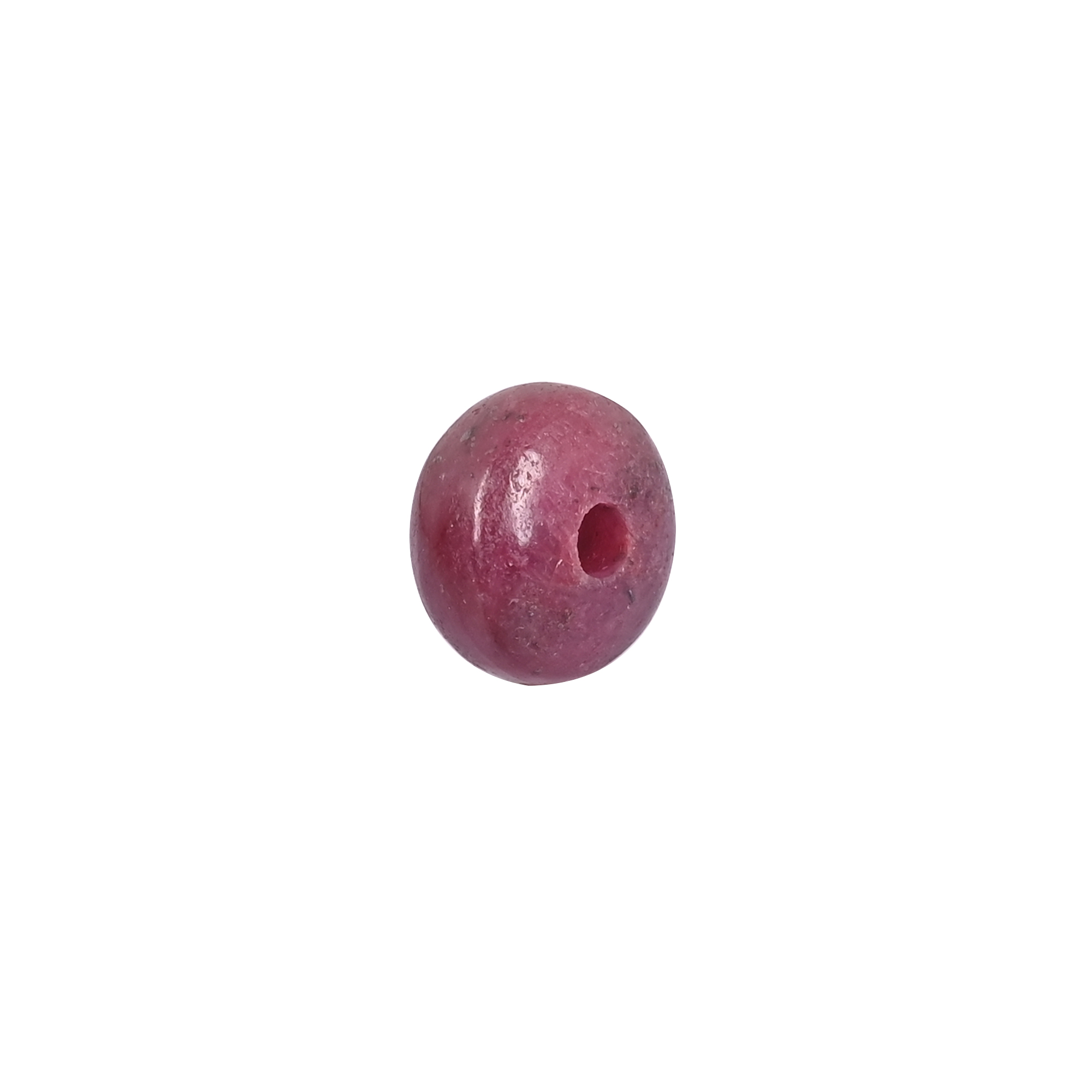 Natural Ruby Corundum Beads Polished Roundel Gemstone Beads for Jewelry Making