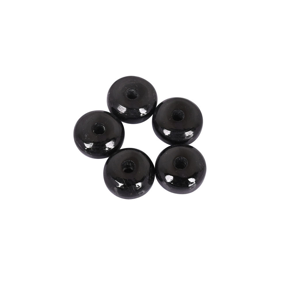 Image of Natural Hypersthene Beads Polished Roundel Gemstone Beads for Jewelry Making