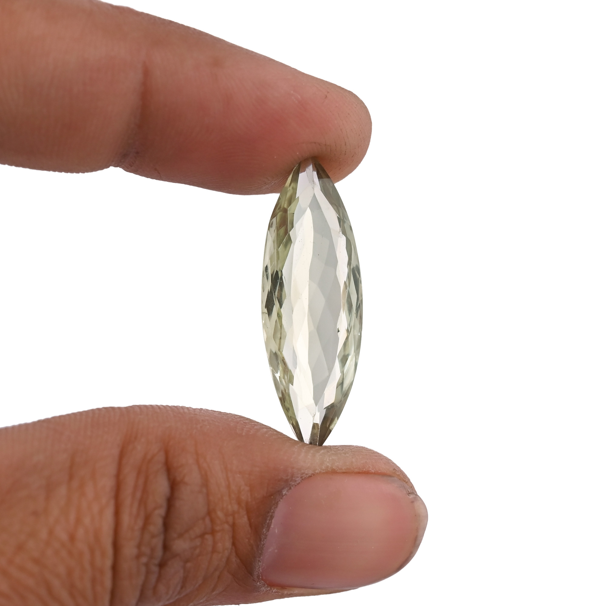 Natural Green Amethyst 30X10MM Marquise Normal Cut 1295Cts 1 Piece Gemstone For Making Jewelry