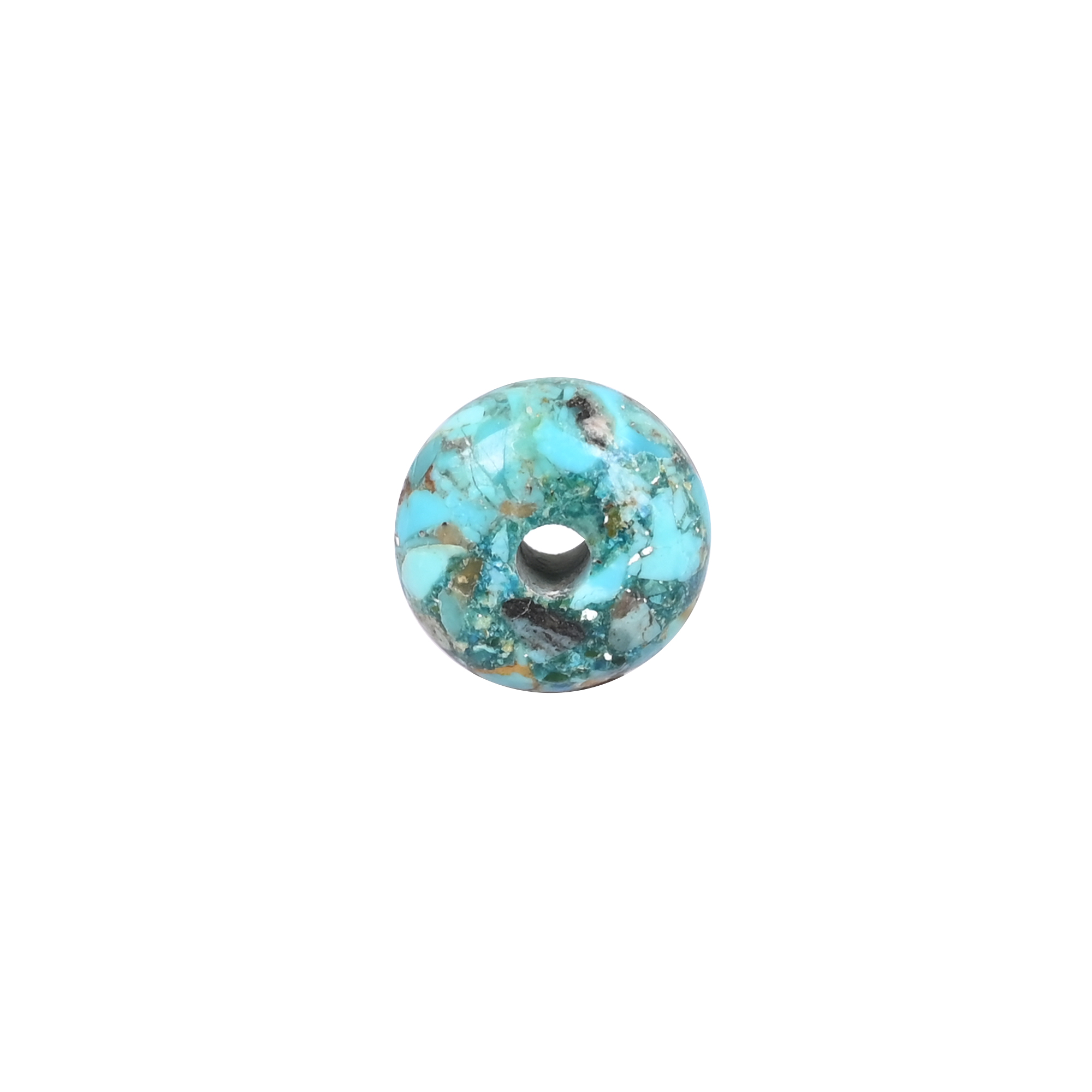 Natural Turquoise Polished Roundel Gemstone Beads 14x8x3mm 915 Carat for Jewelry Making