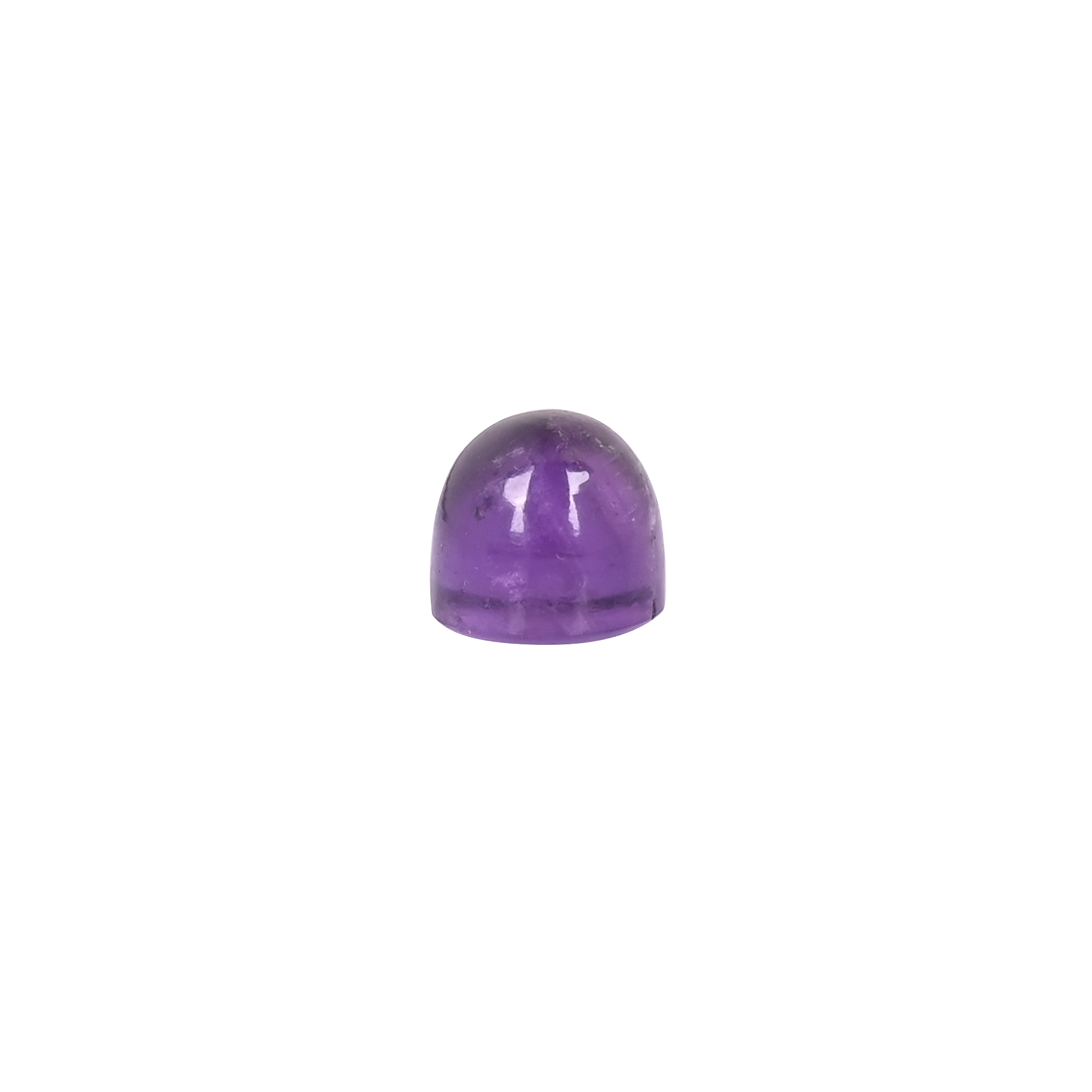 Natural Purple Amethyst Bullet Shape Smooth Gemstone 7x8mm 395 Carat Premium Loose Stone for Jewelry Making