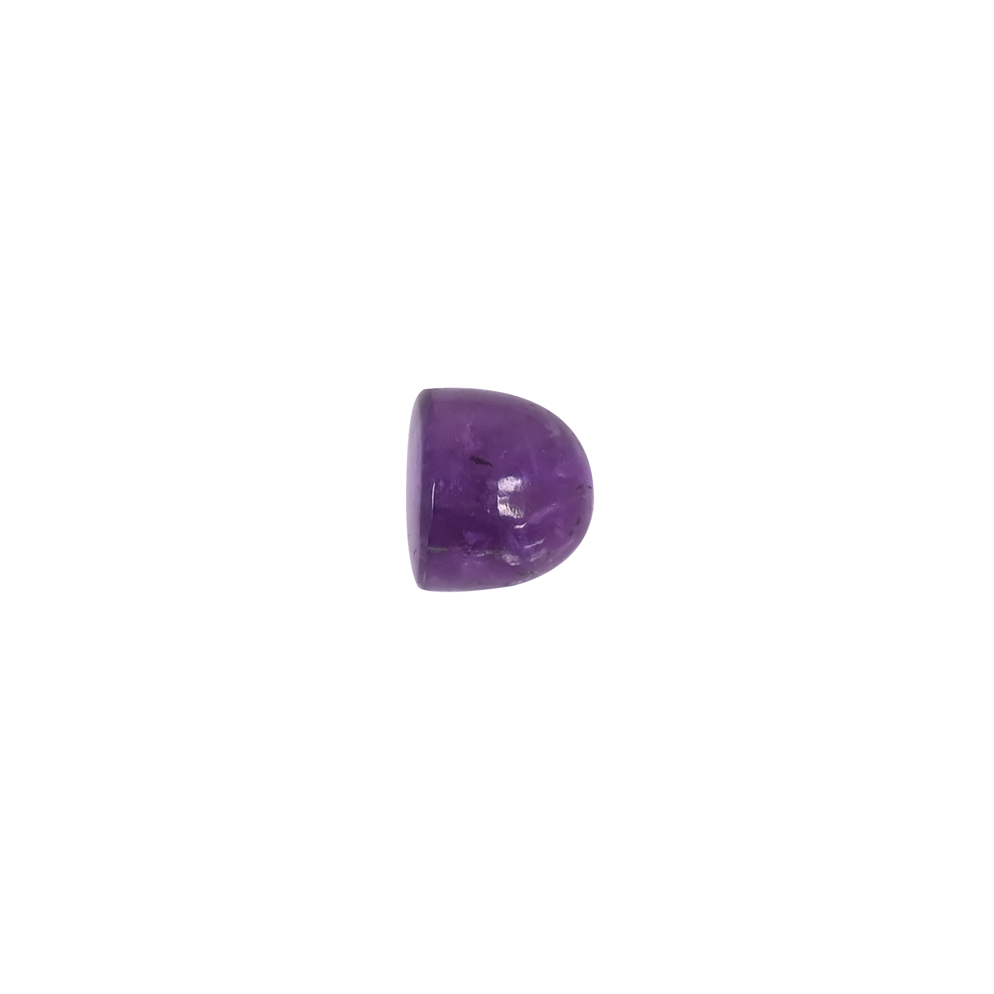 Natural Purple Amethyst Bullet Shape Smooth Gemstone 7x8mm 395 Carat Premium Loose Stone for Jewelry Making