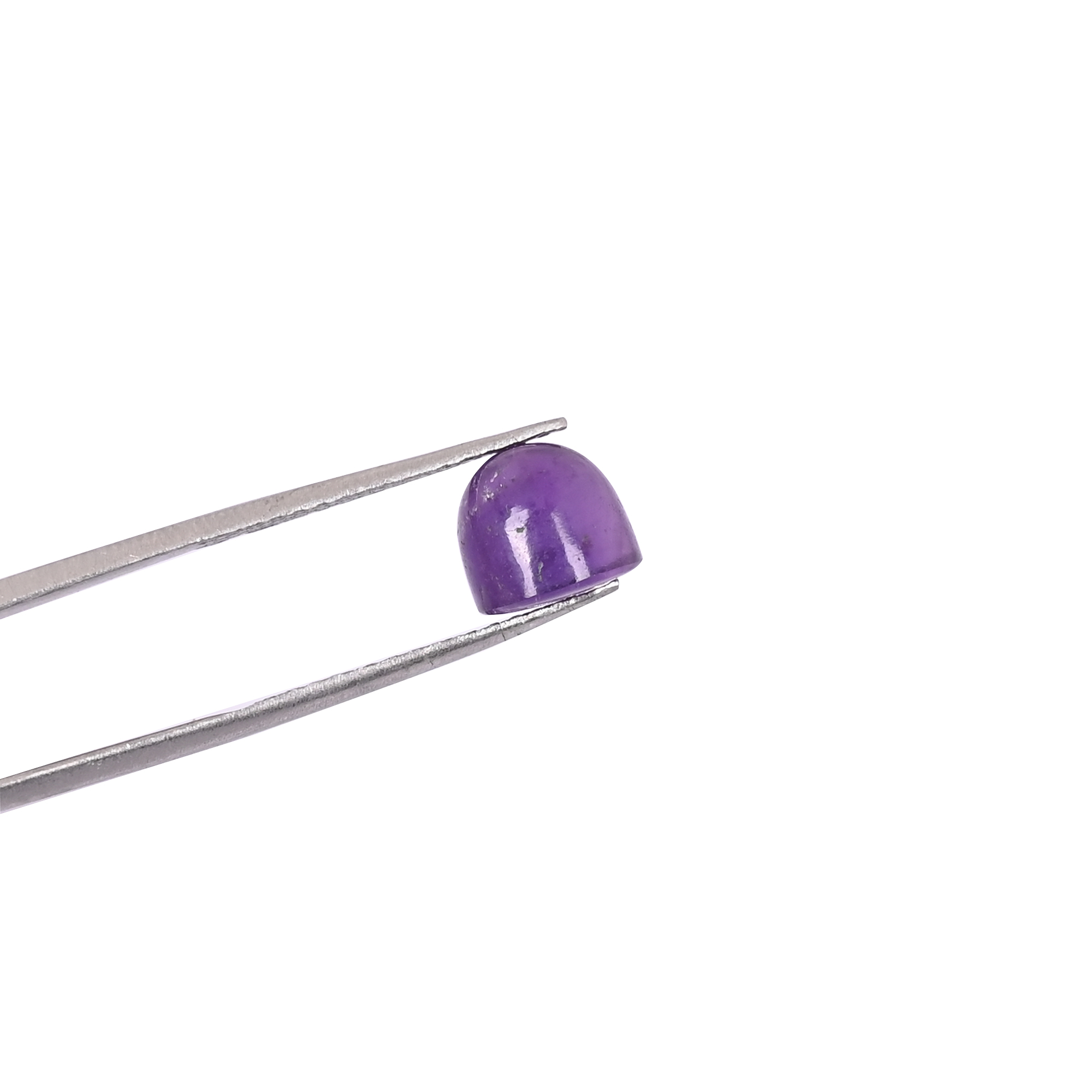 Natural Purple Amethyst Bullet Shape Smooth Gemstone 7x8mm 395 Carat Premium Loose Stone for Jewelry Making