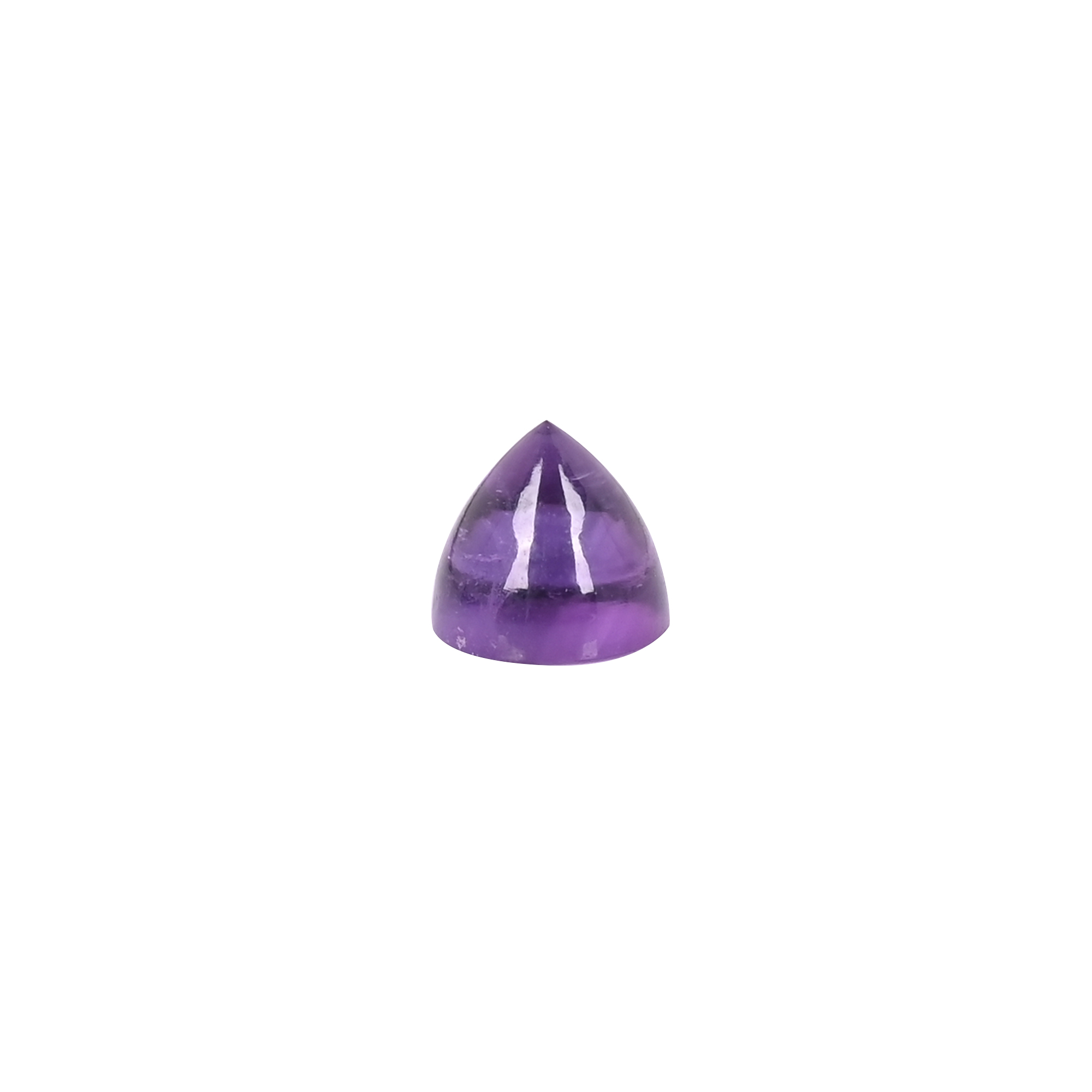 Natural Purple Amethyst Bullet Shape Smooth Gemstone Premium Loose Stone for Jewelry Making