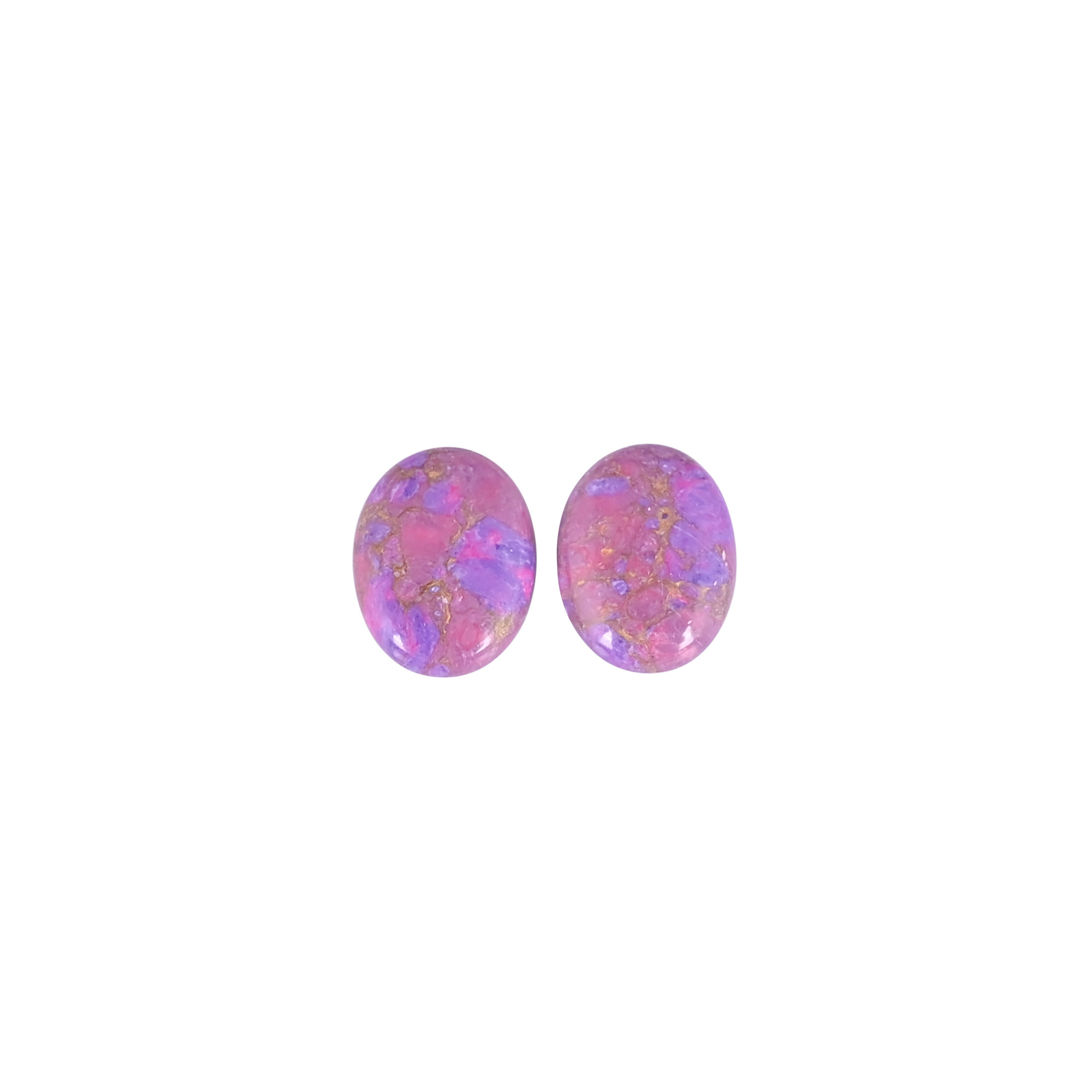 Purple Copper Turquoise Oval Cabochon Loose Gemstone Wholesale Lot For Jewelry Making