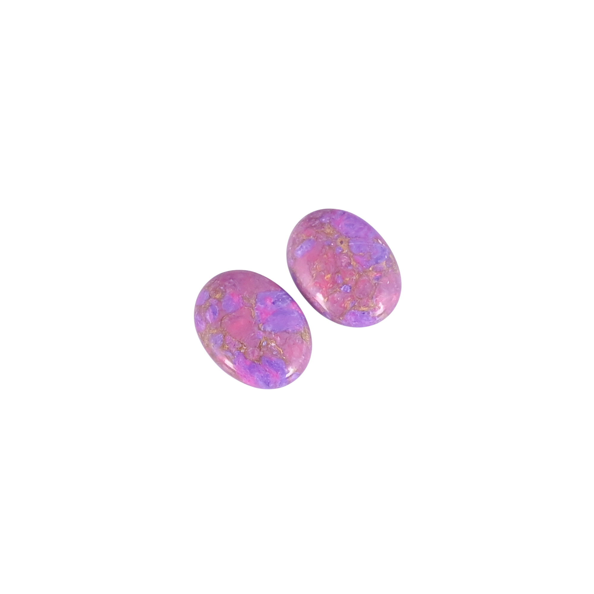 Purple Copper Turquoise Oval Cabochon Loose Gemstone Wholesale Lot For Jewelry Making
