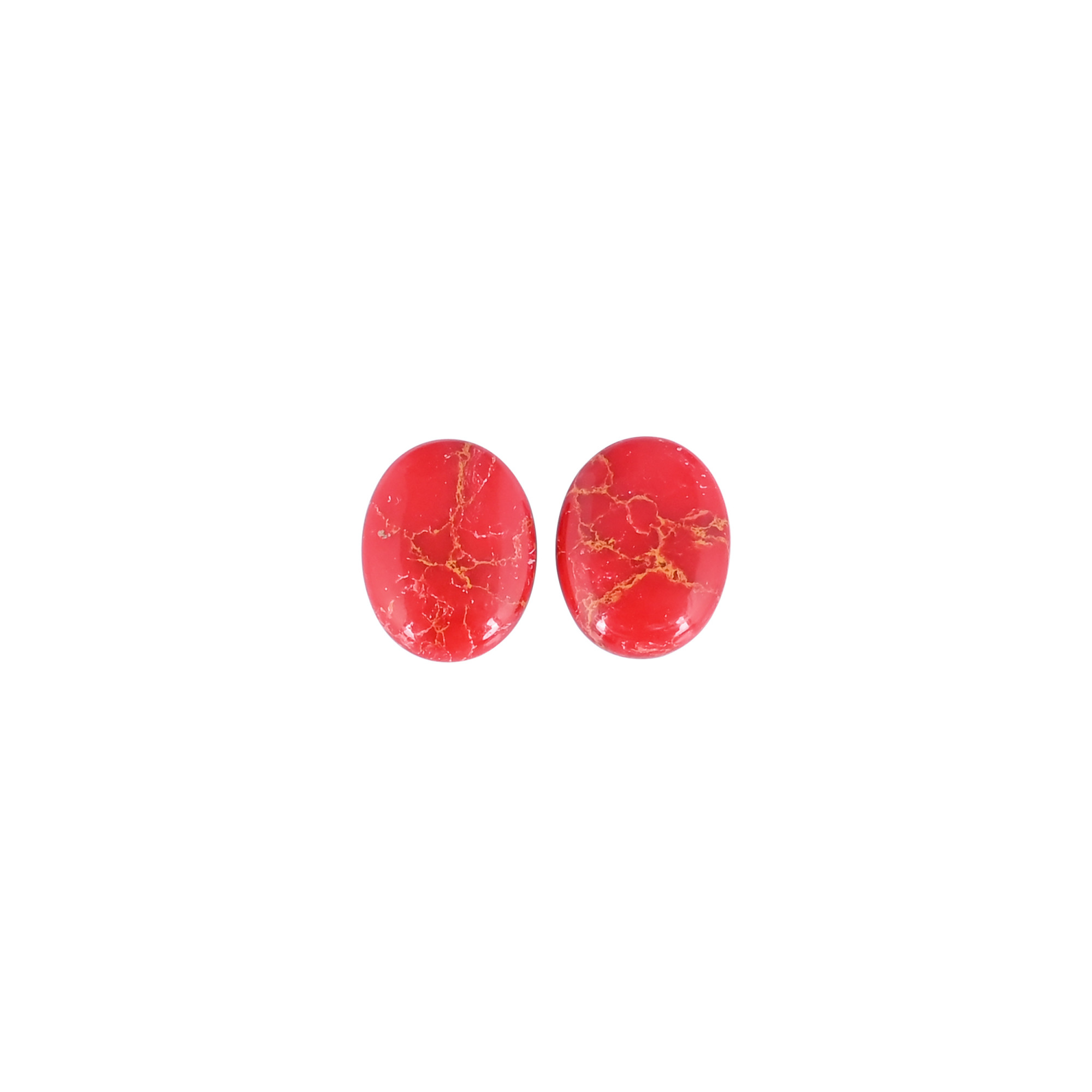 Orange Copper Turquoise Oval Cabochon Gemstone Wholesale Lot Jewelry Making Loose Gemstone