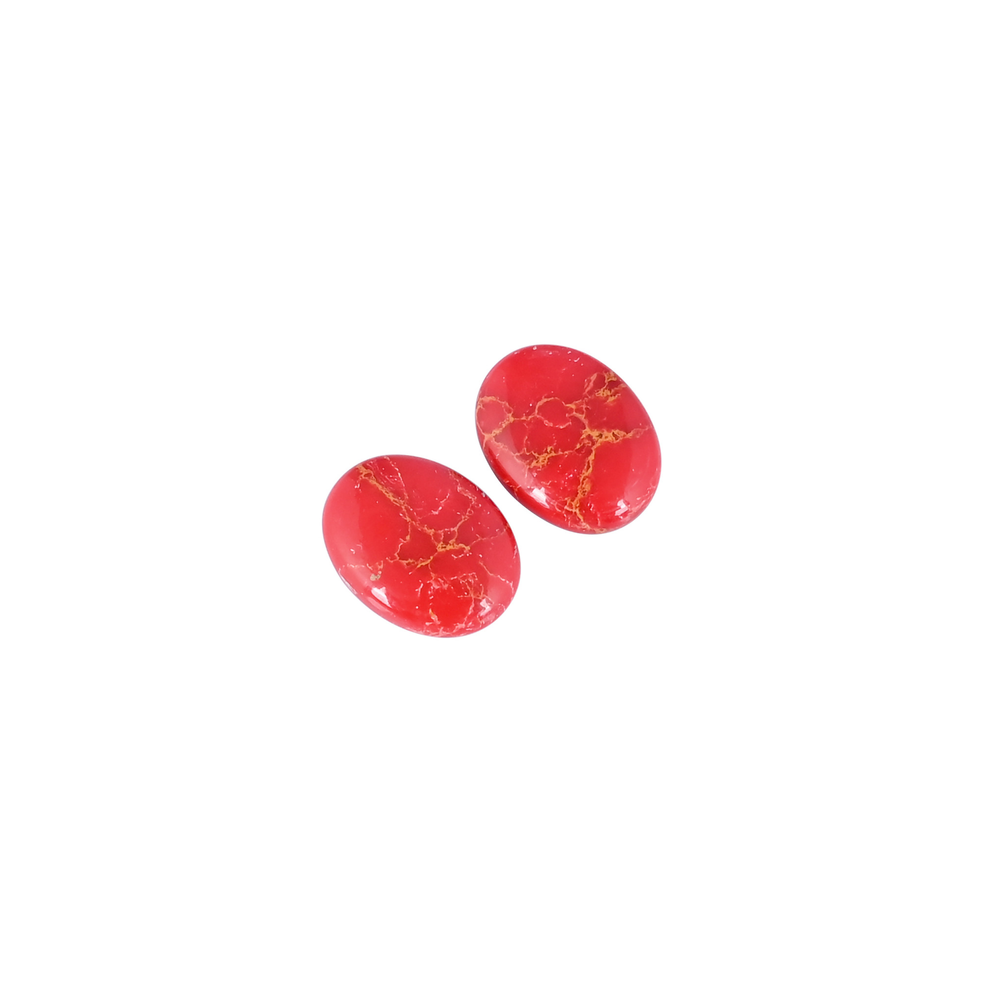 Orange Copper Turquoise Oval Cabochon Gemstone Wholesale Lot Jewelry Making Loose Gemstone