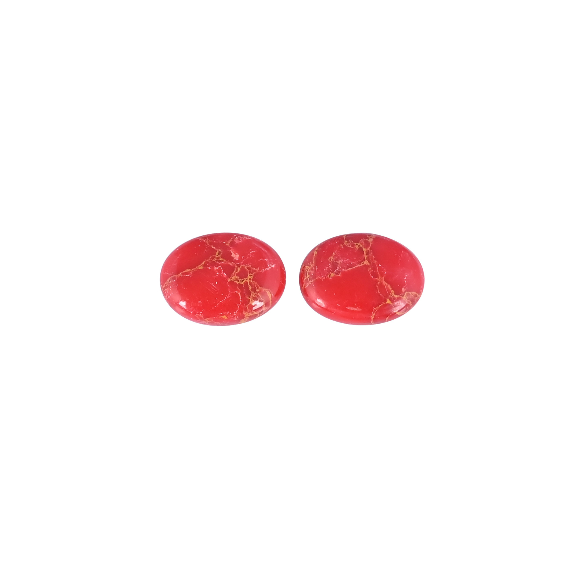 Orange Copper Turquoise Oval Cabochon Gemstone Wholesale Lot Jewelry Making Loose Gemstone