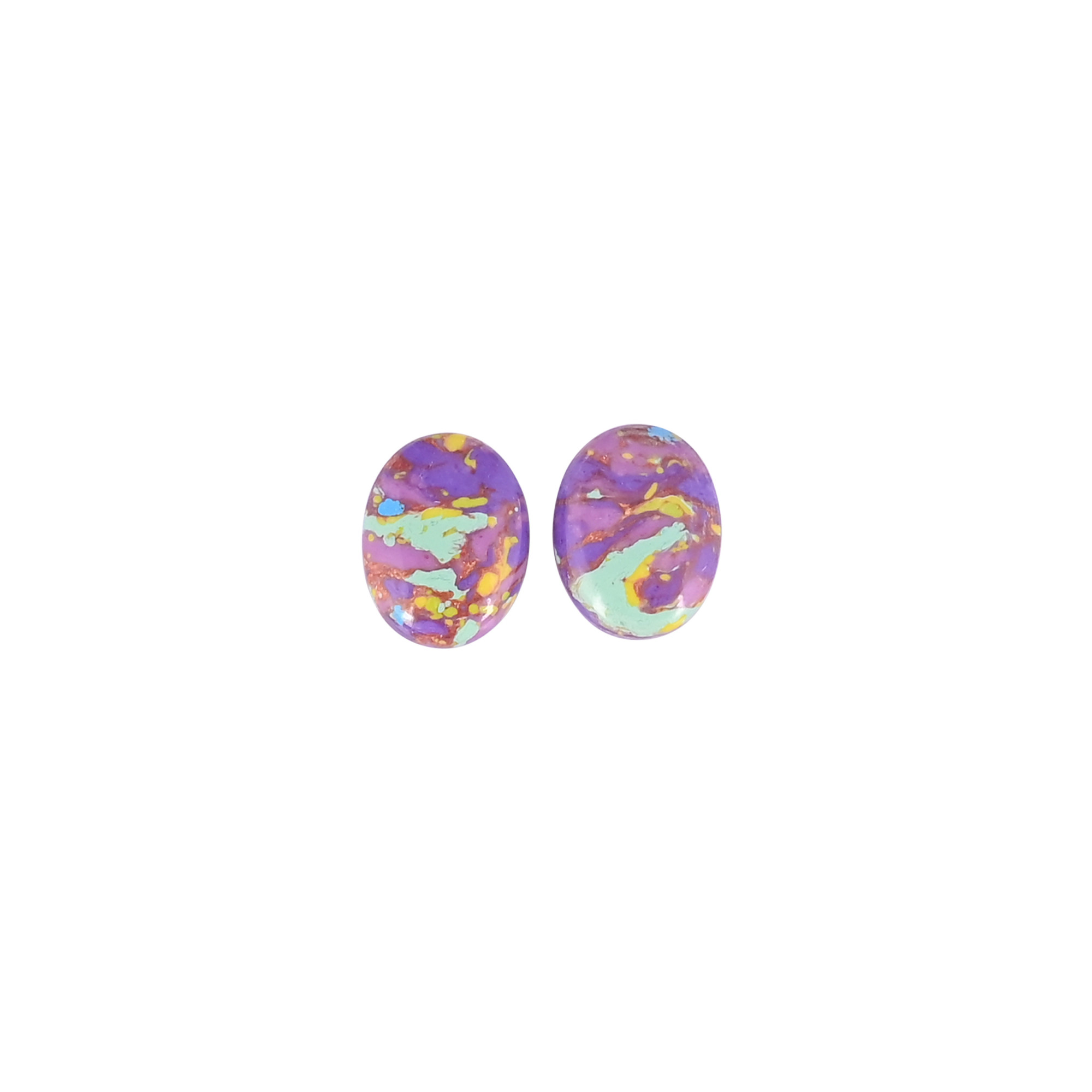 Purple Wholesale Lot Turquoise Oval Cabochon Loose Gemstone For Jewelry Making Earrings