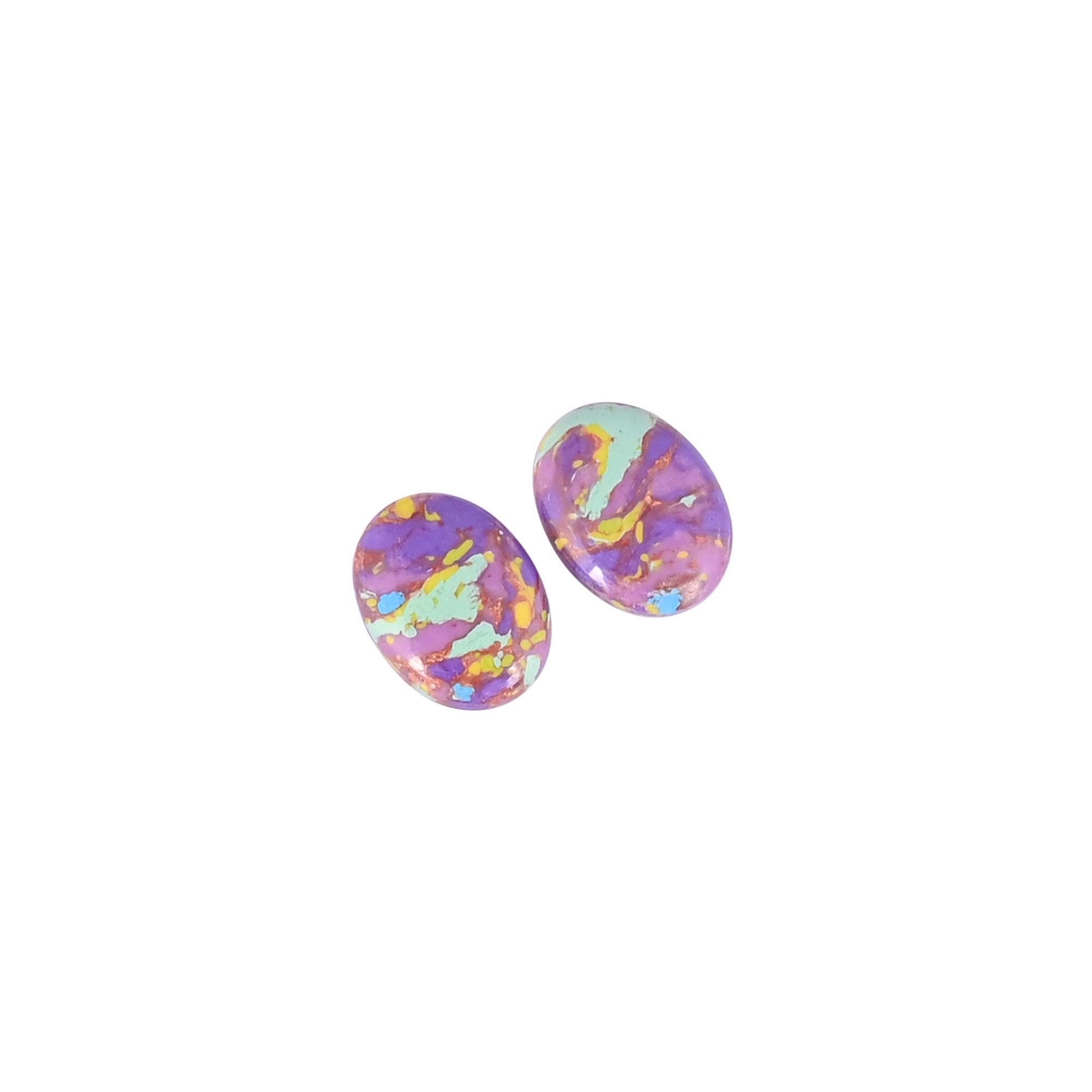 Purple Wholesale Lot Turquoise Oval Cabochon Loose Gemstone For Jewelry Making Earrings
