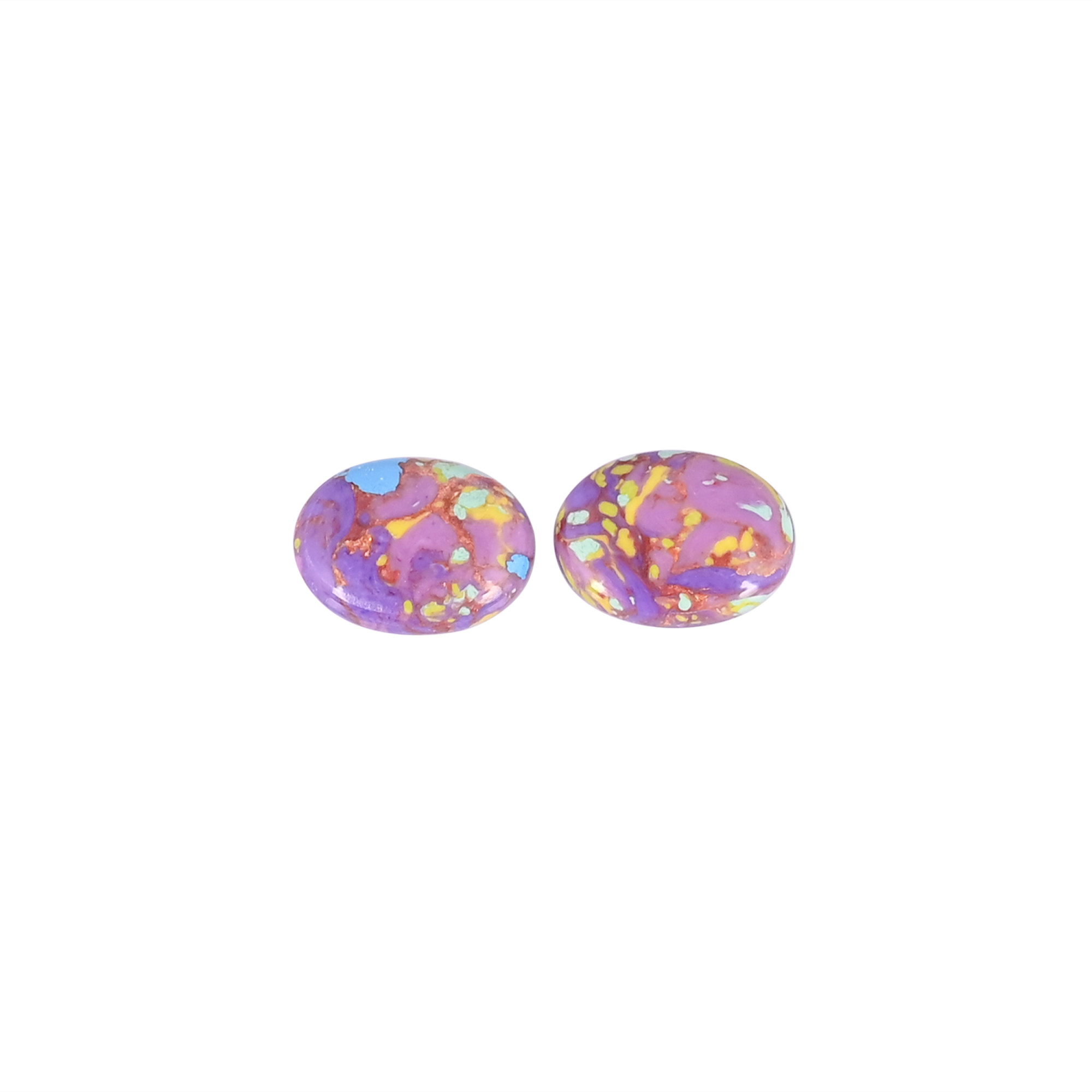 Purple Wholesale Lot Turquoise Oval Cabochon Loose Gemstone For Jewelry Making Earrings