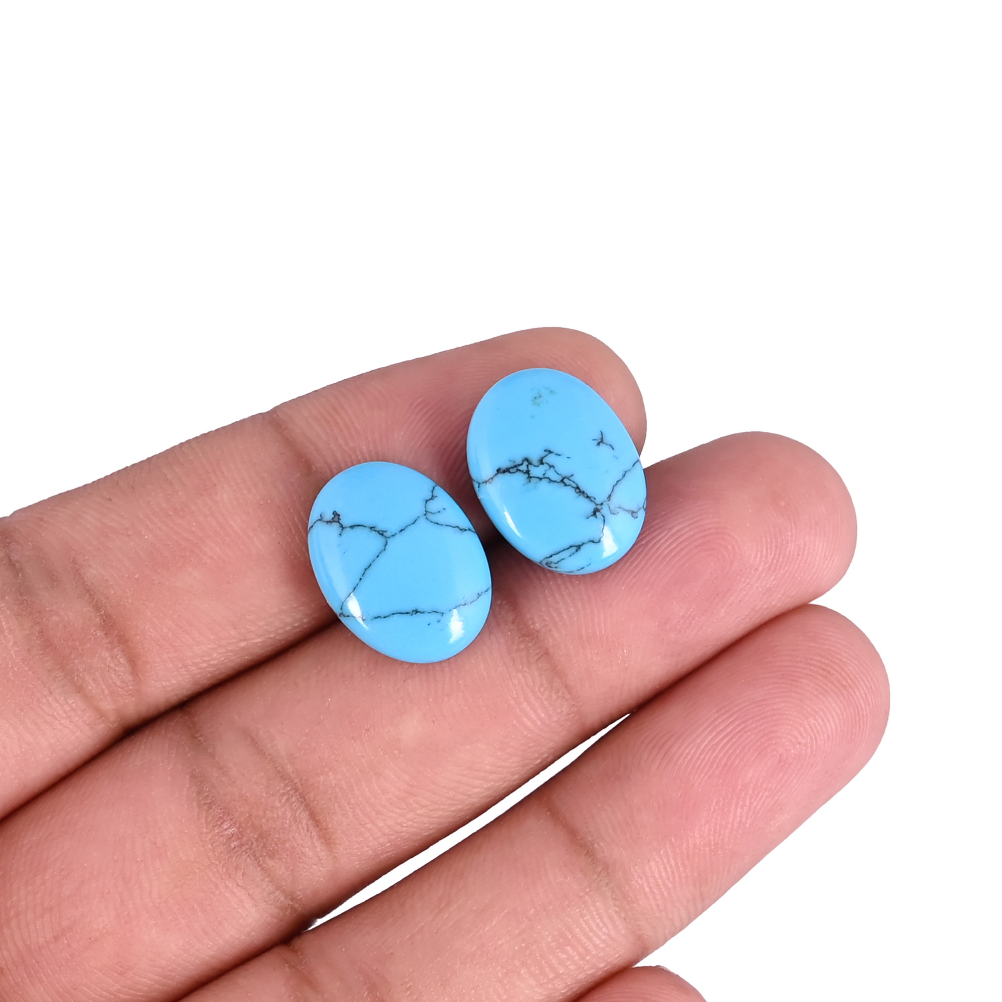 Loose Gemstone Oval Cabochon Turquoise Gemstone Wholesale Lot For Jewelry Making Earrings