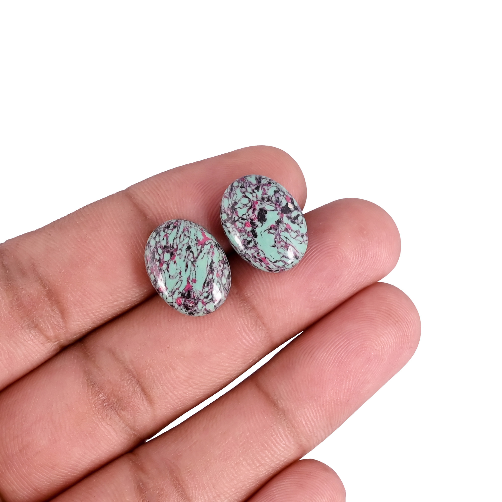 Wholesale Lot Turquoise Oval Cabochon Loose Gemstone For Jewelry Making Earrings