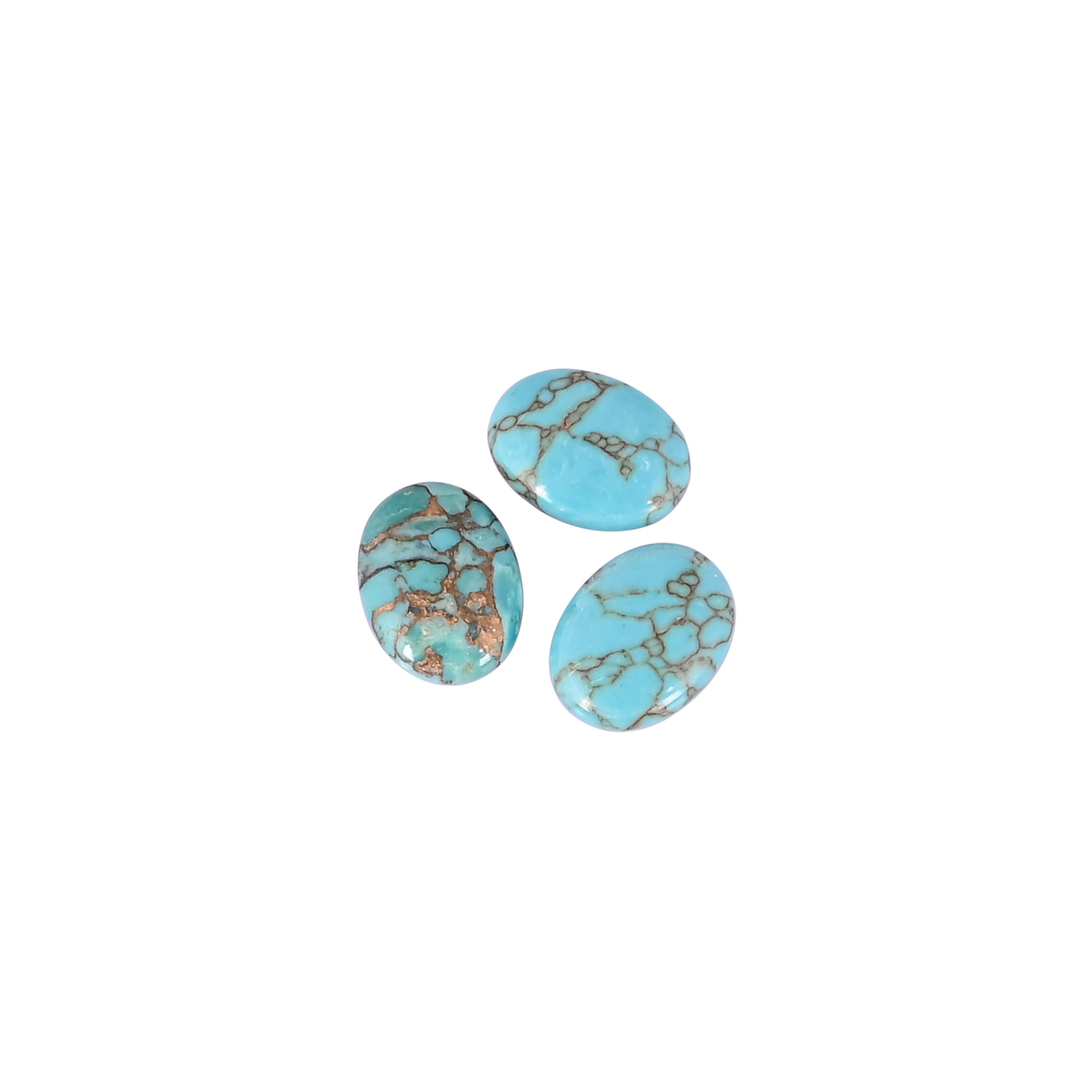 Loose Gemstone Wholesale Lot Oval Cabochon Chinese Turquoise Stone For Jewelry Making Earrings