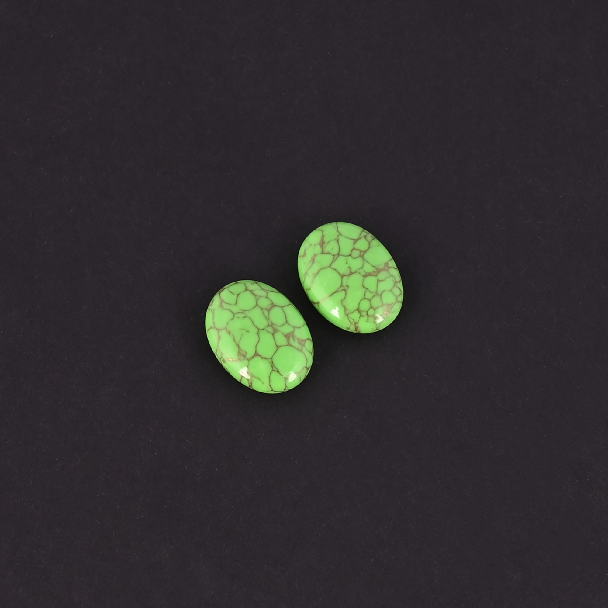 Green Copper Turquoise Oval Cabochon Loose Gemstone Wholesale Lot For Jewelry Making