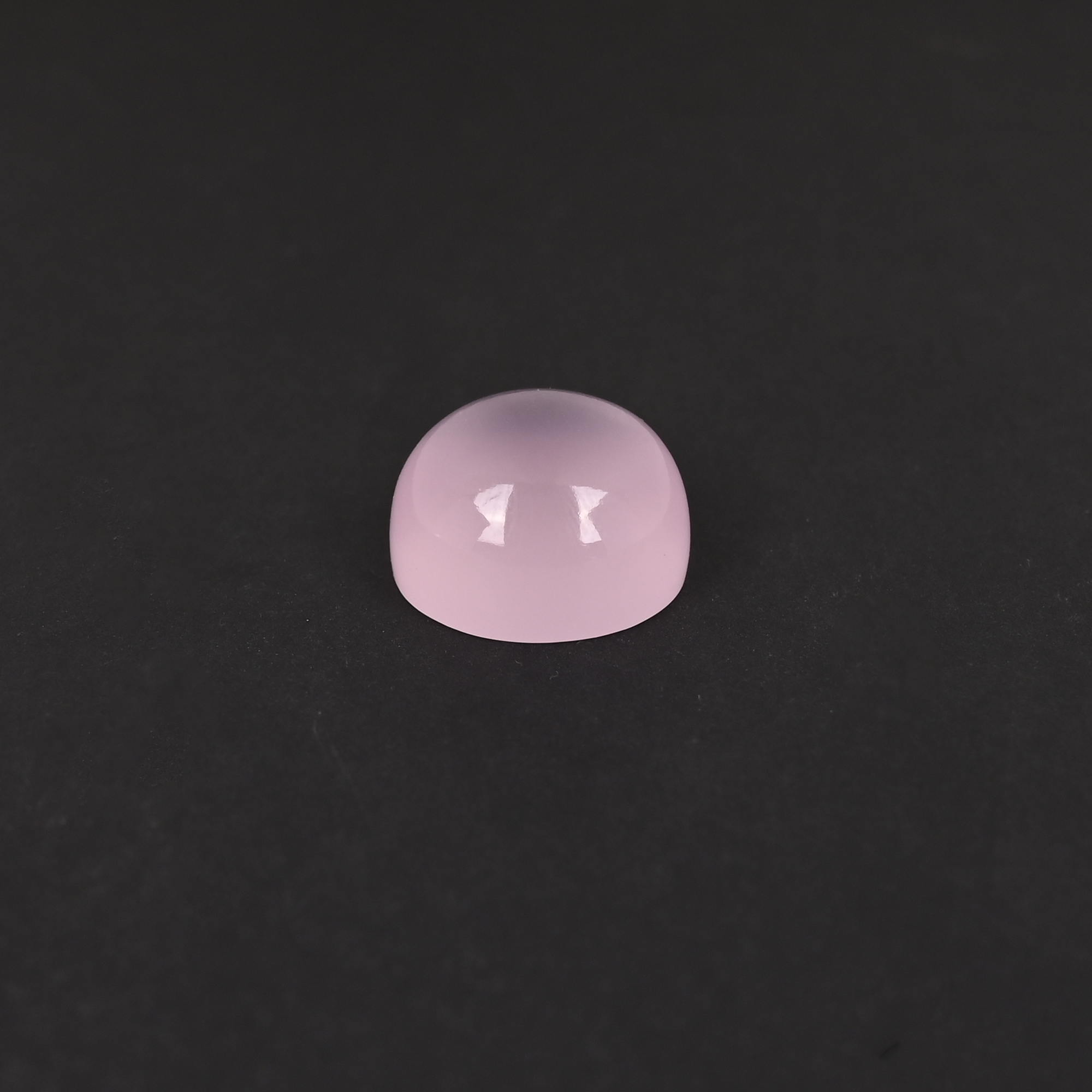 Ishu Gems Natural Rose Quartz Round Cabochon Polished Loose Gemstone 18mm 27 Carat Customizable for Jewelry Making