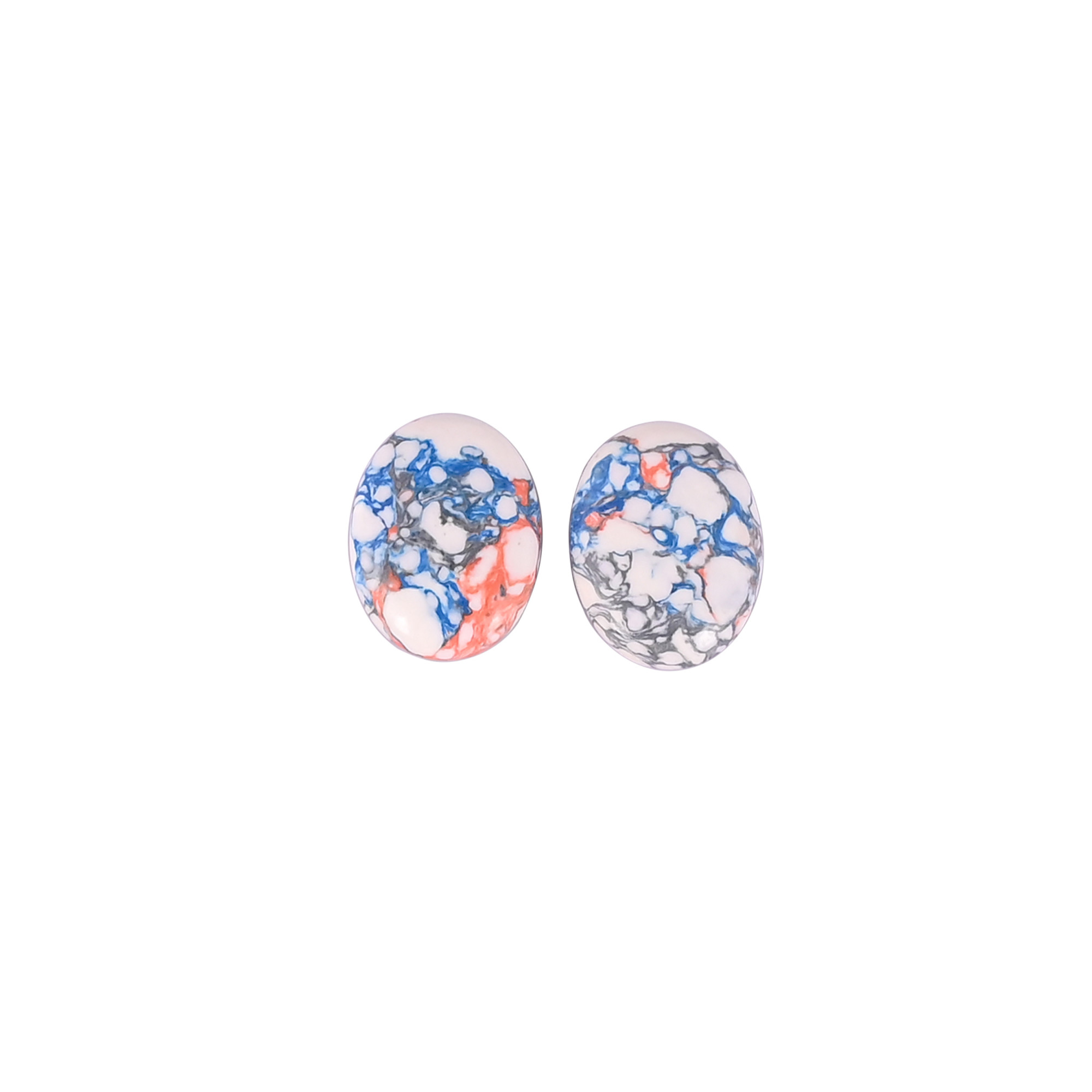Oval Loose Gemstone Chinese Turquoise Stone For Jewelry Making Earrings Wholesale Lot