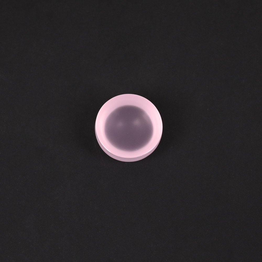 Image of Ishu Gems Natural Rose Quartz Round Cabochon Polished Loose Gemstone 18mm 27 Carat Customizable for Jewelry Making