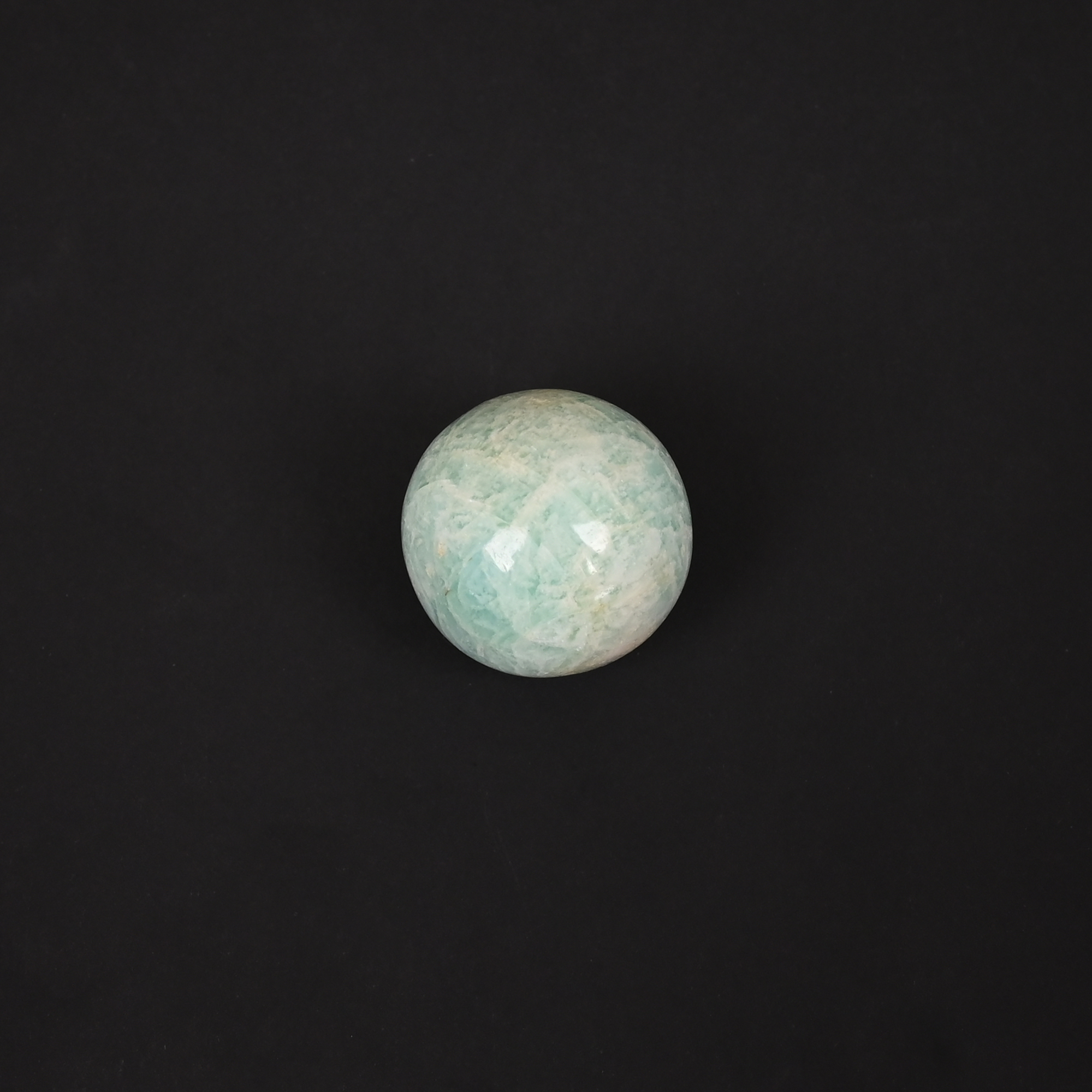 Natural Amazonite Gemstone Ball 25mm Ball Smooth Round Loose Stone for Jewelry Making